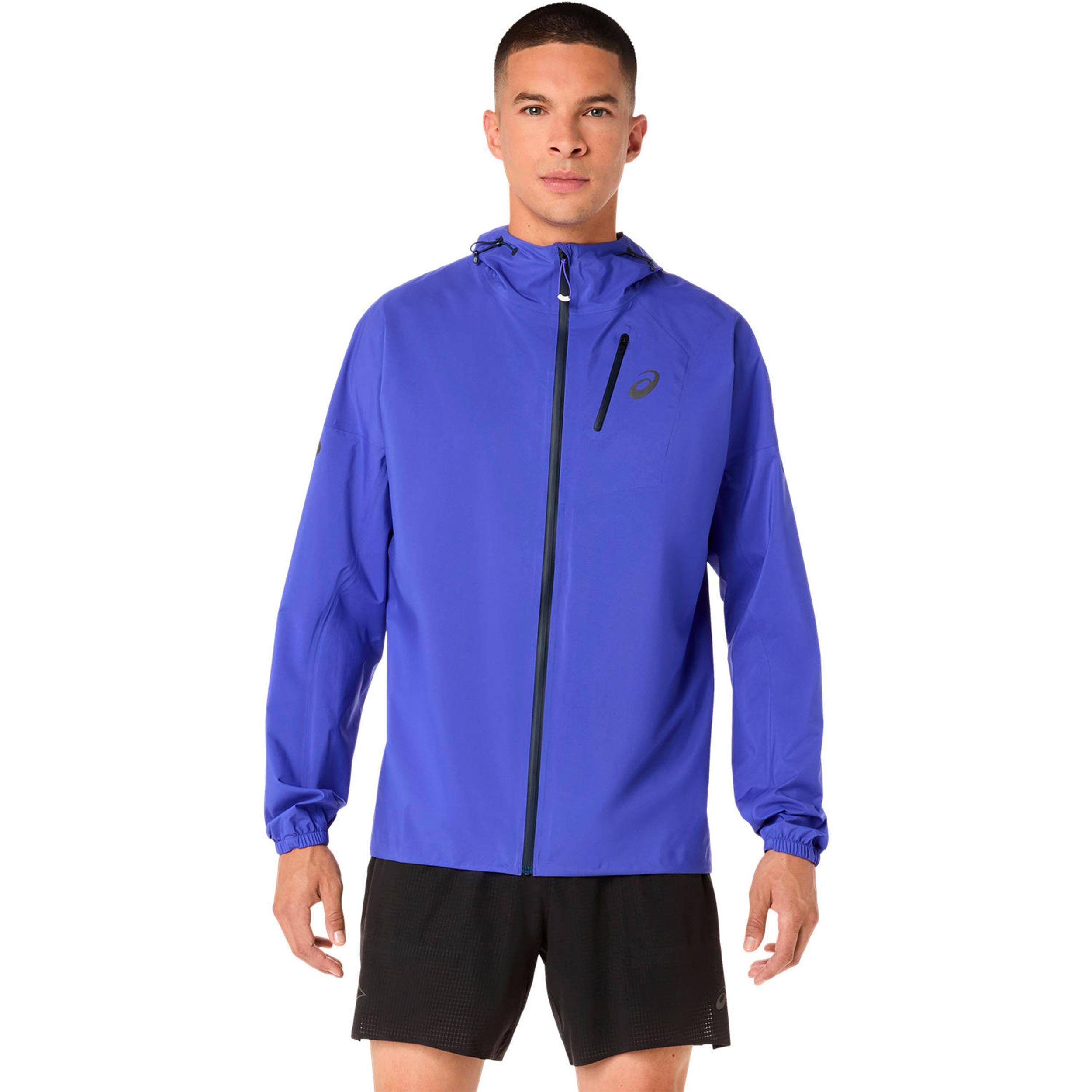ASICS Fujitrail Elite Waterproof Running jacket Men-blue, dark blue