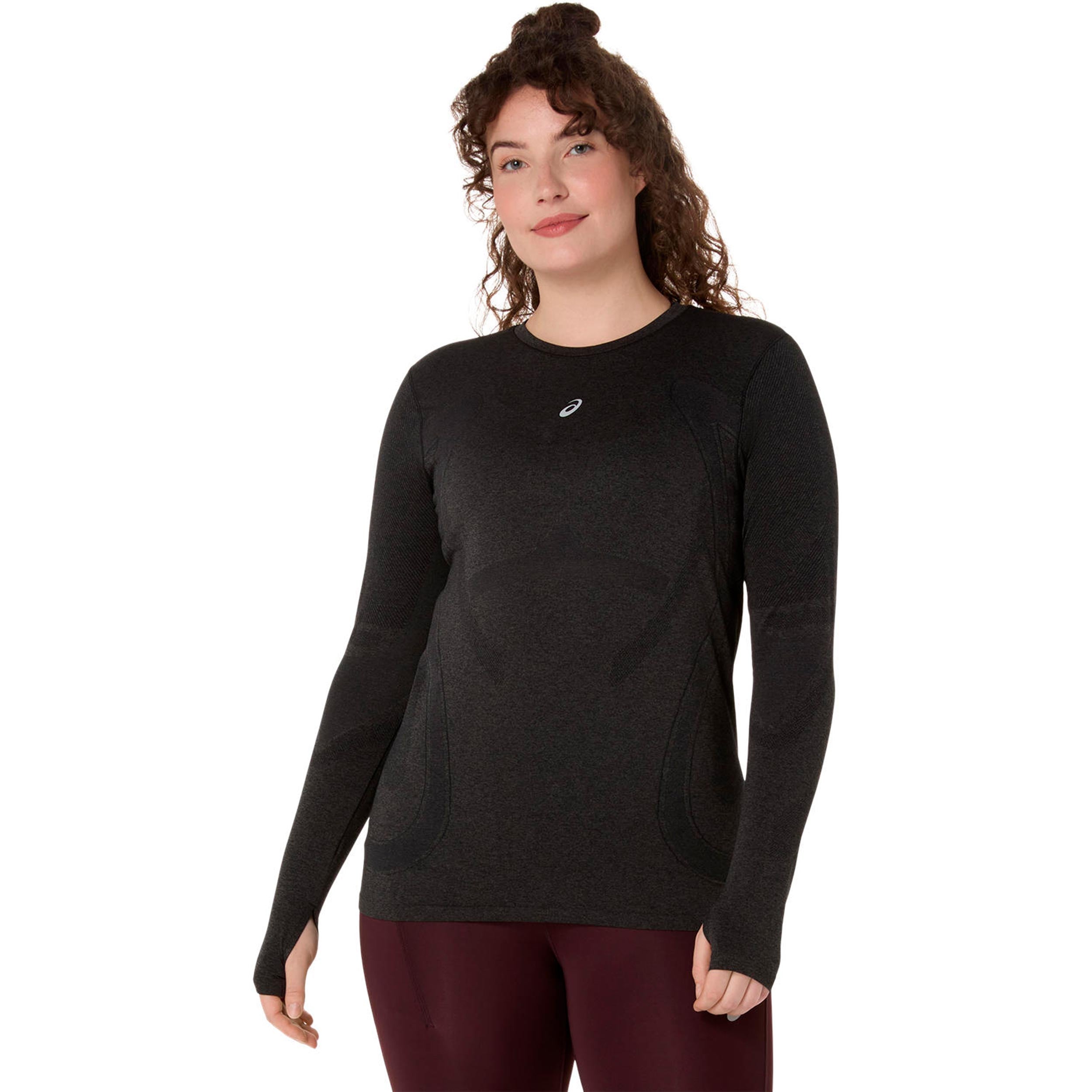 ASICS Road Seamless  Running shirt Women - black, grey