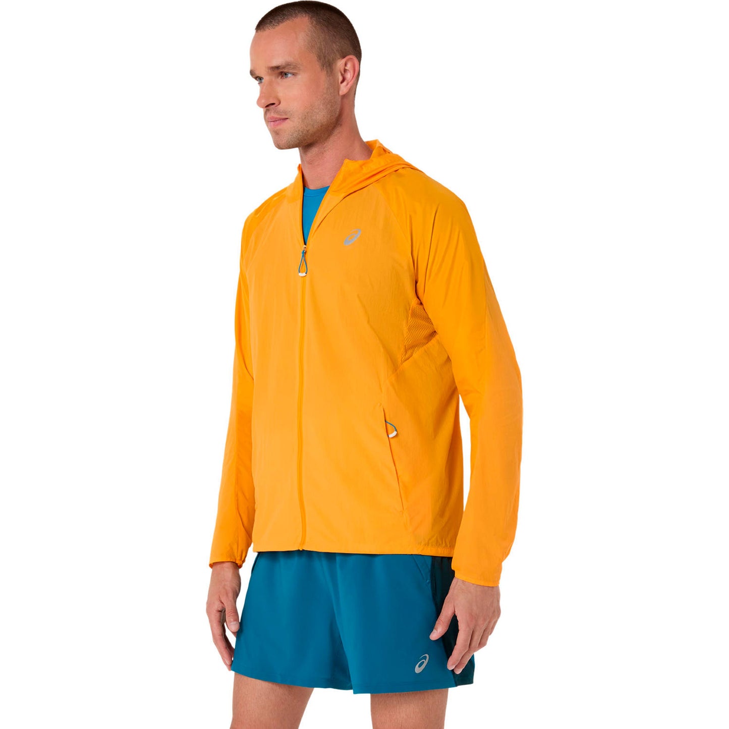 ASICS Road Packable Jacket Running jacket Men - orange, silver