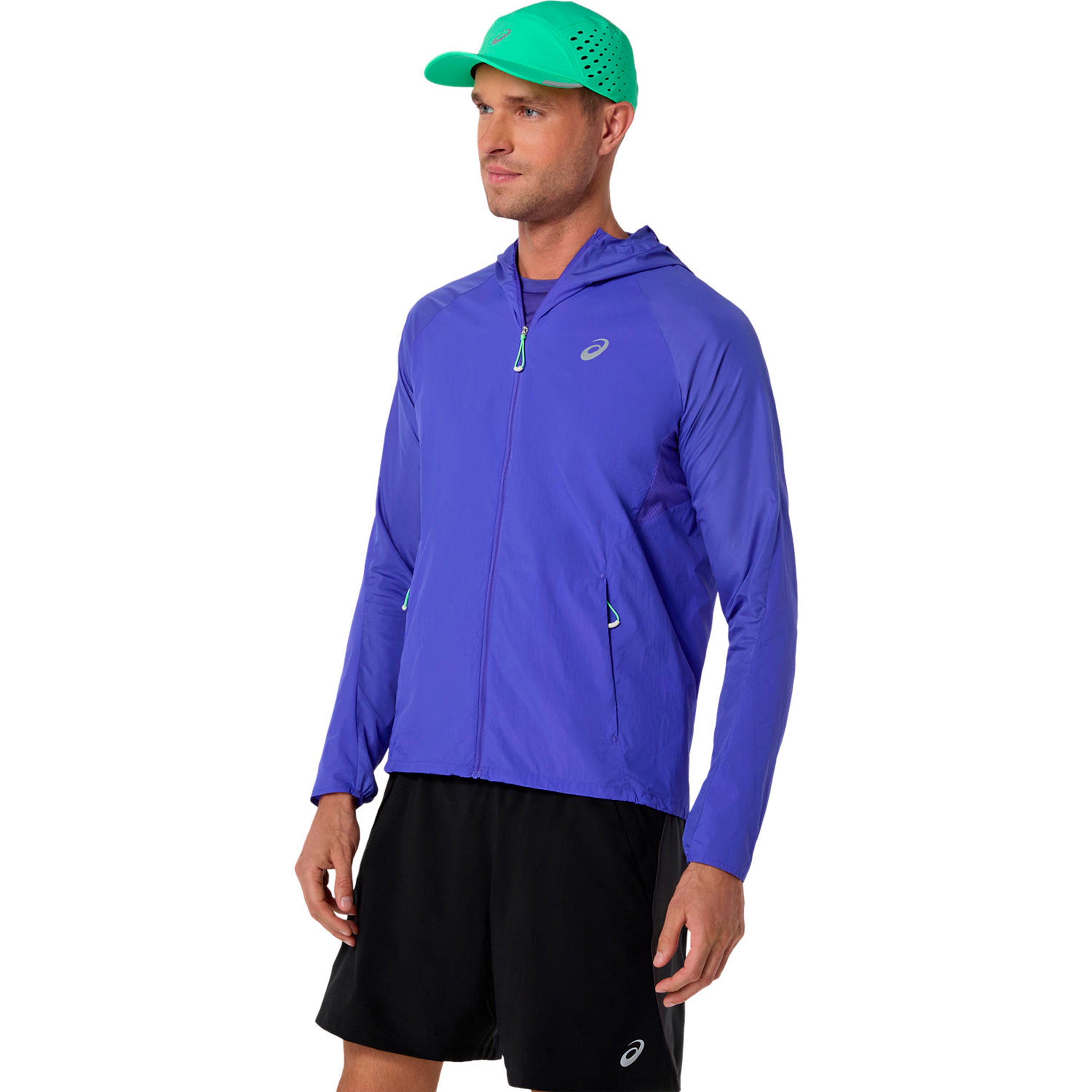 ASICS Road Packable Jacket Running jacket Men - blue, green