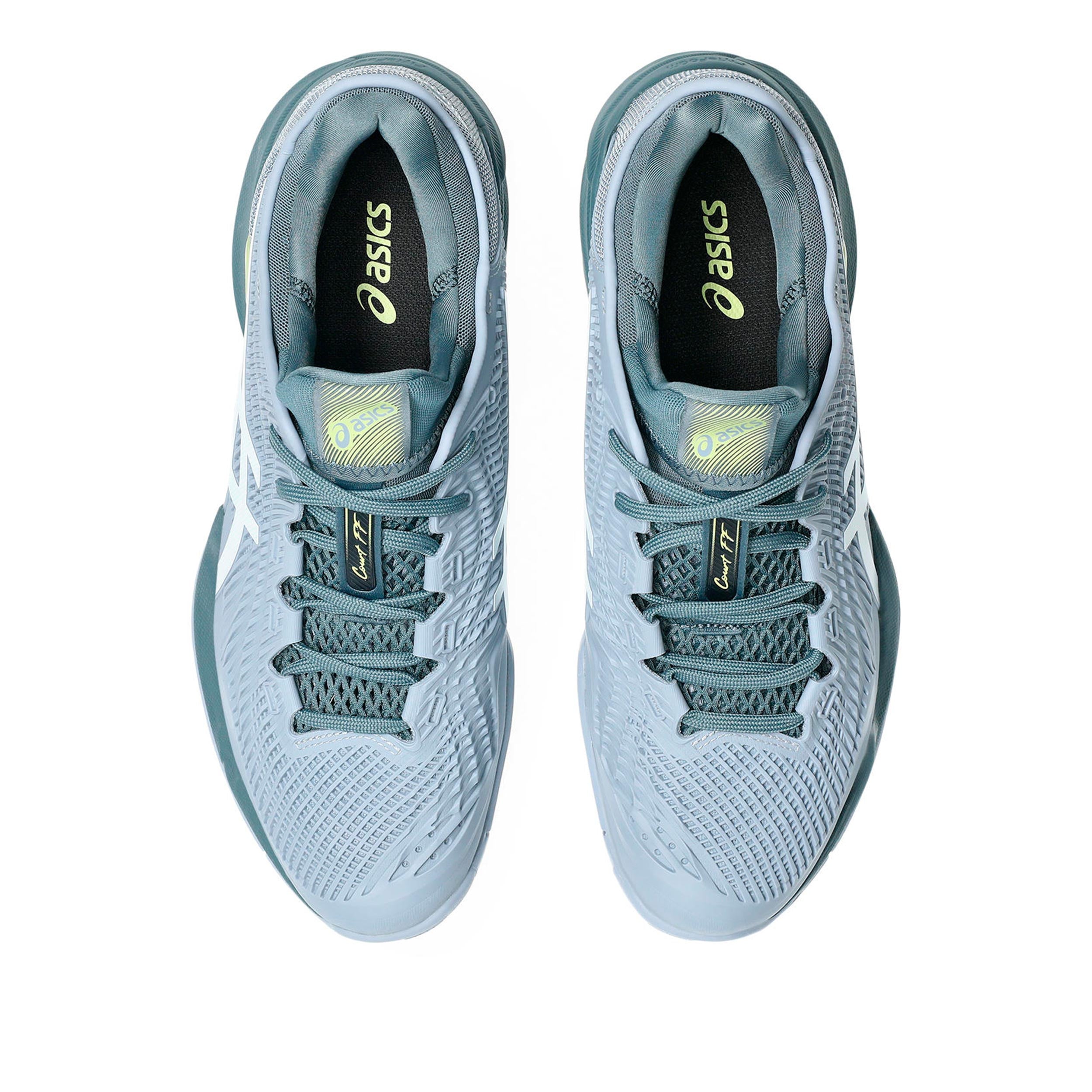 【美品】ASICS COURT FF 3 AC タープグレー/ホワイト25.5 Court FF 3 All court shoe Men - blue grey, white | Tennis-Point