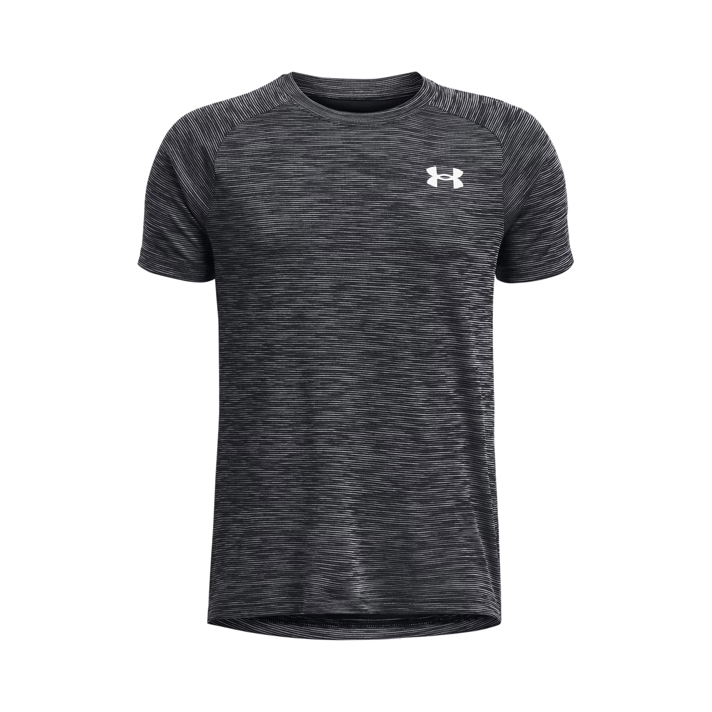 Under Armour Tech Textured T-Shirt Boys-black, white