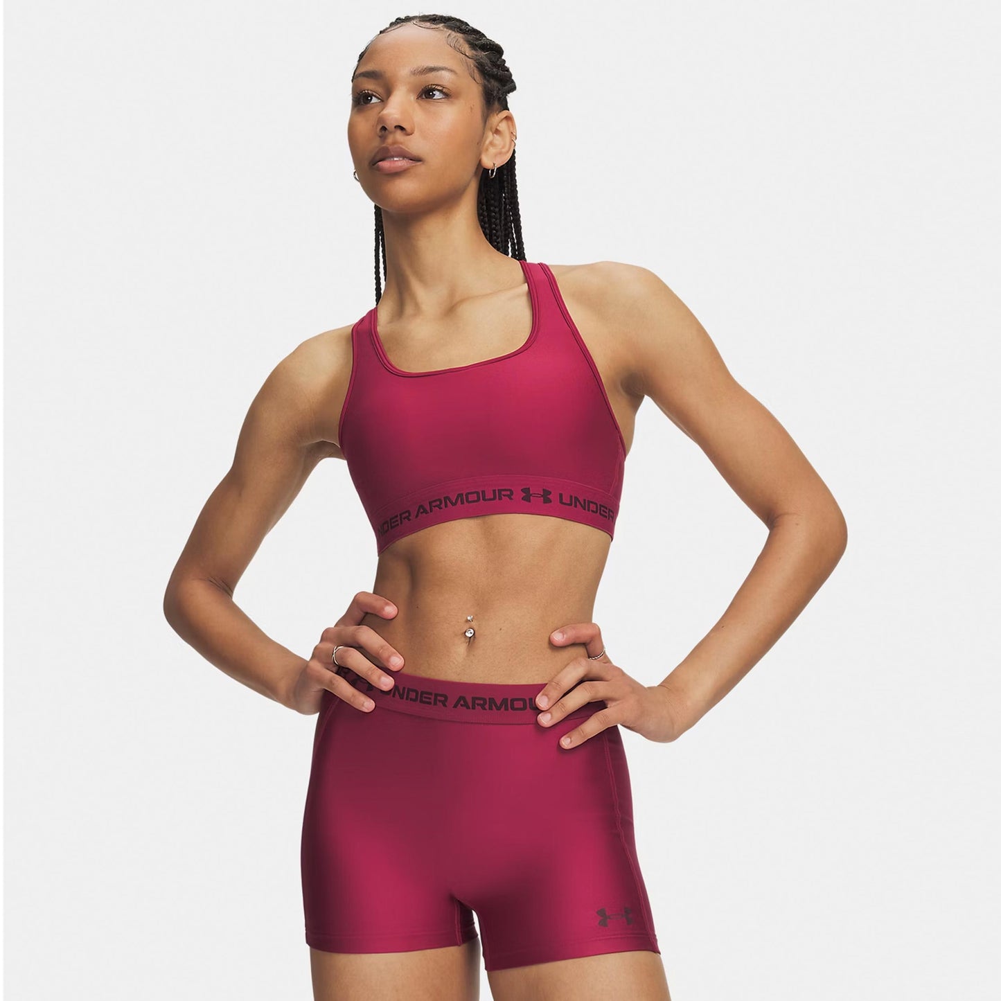Under Armour Crossback Mid Sports bras Women - red, dark red