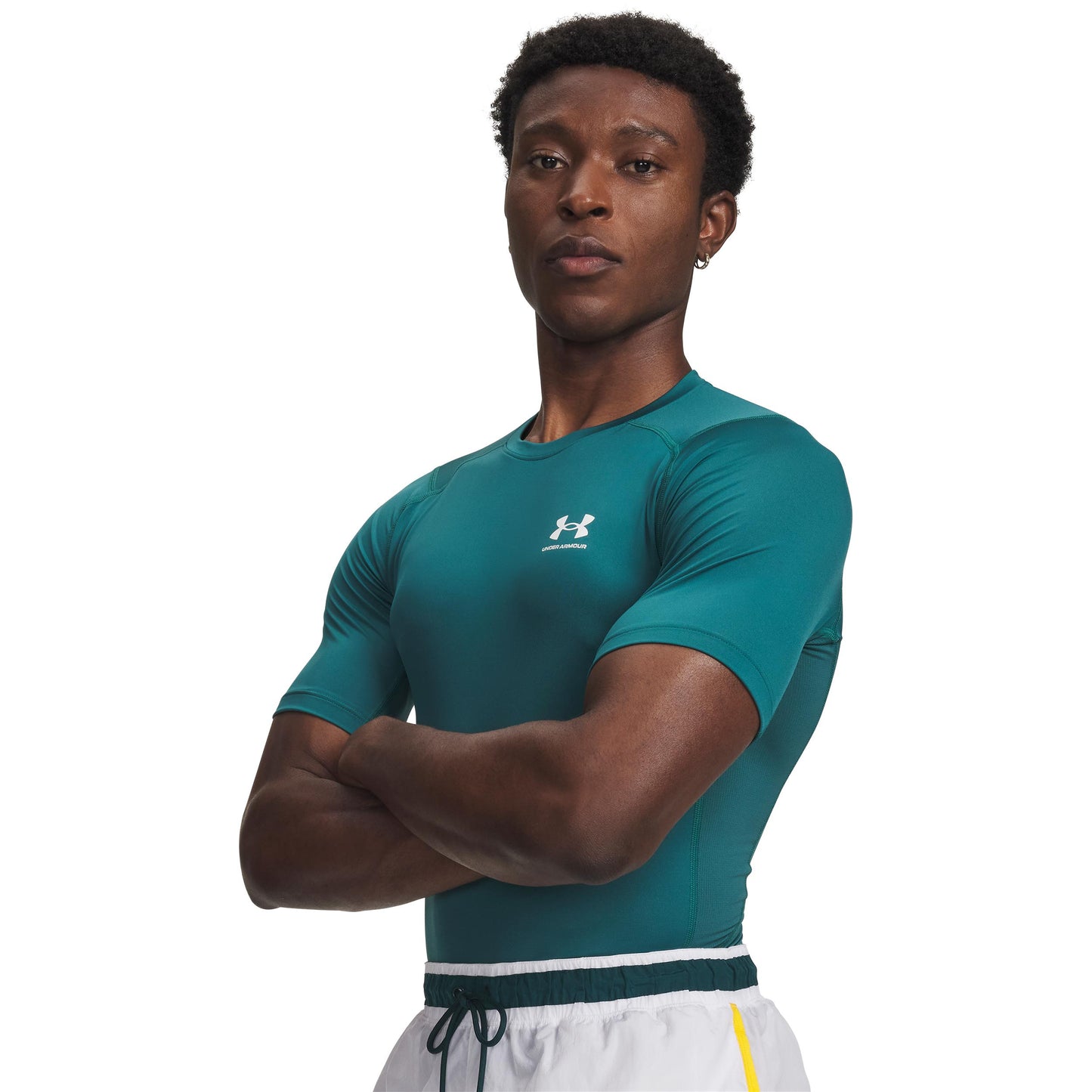 Under Armour Heatgear Comp T-Shirt Men-green, white