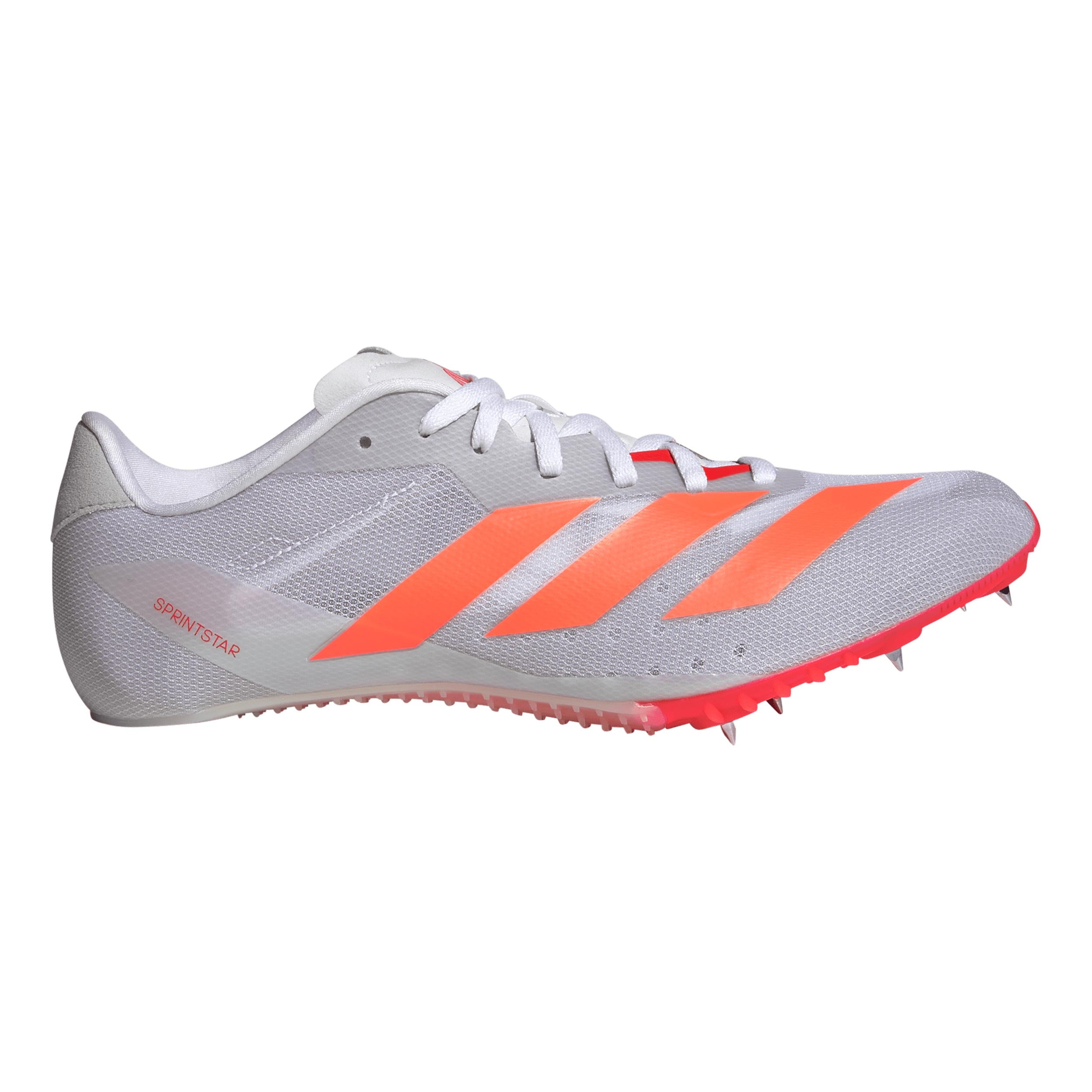 adidas Sprintstar Spikeschuh Unisex - weiß, rot
