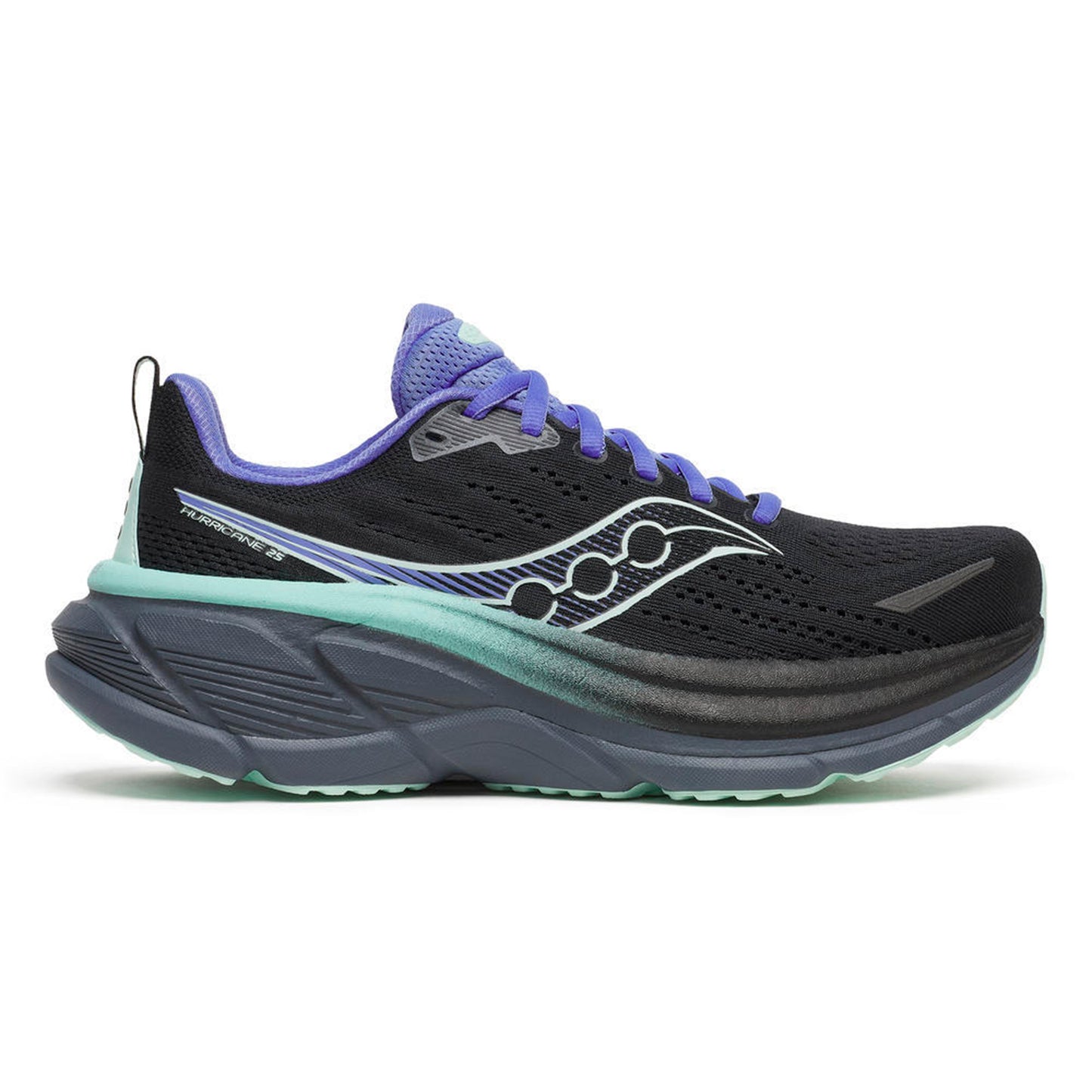 Saucony Hurricane 25 Stability running shoe Women-black, mint