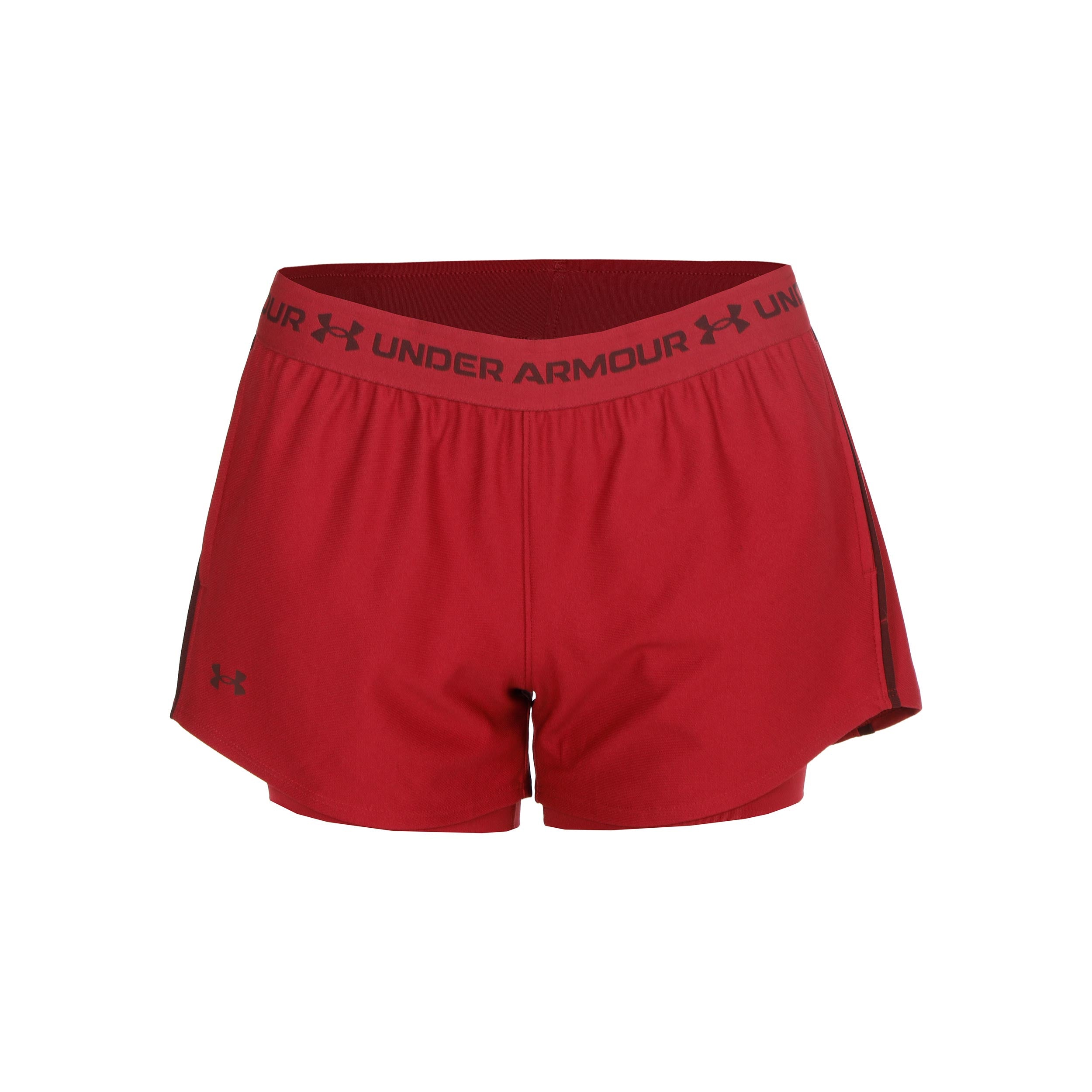 Under Armour Tech Play Up 2in1  Shorts Women - red, dark red