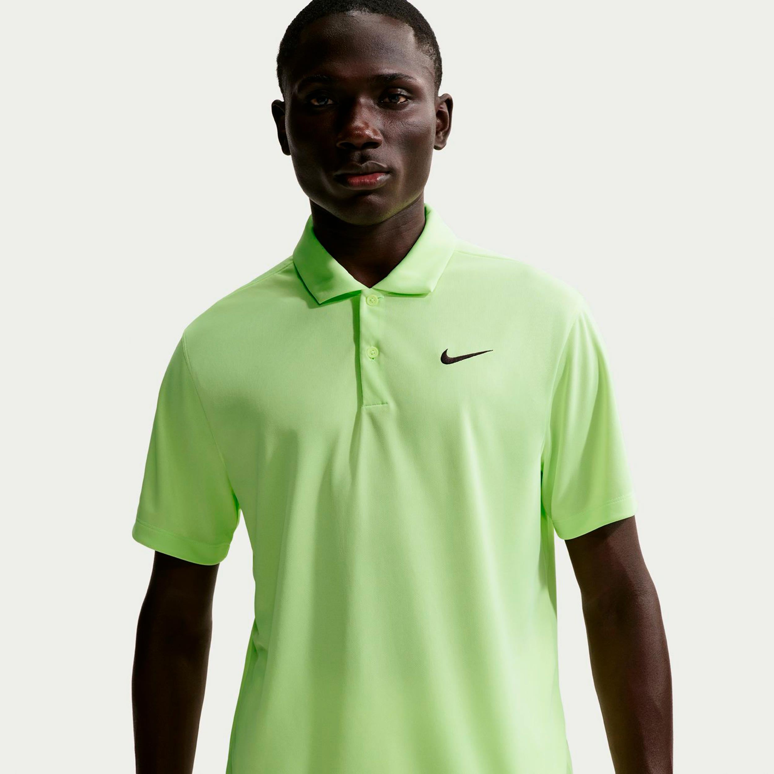 Nike Dri-Fit Victory Court Solid Polo Herren - limette