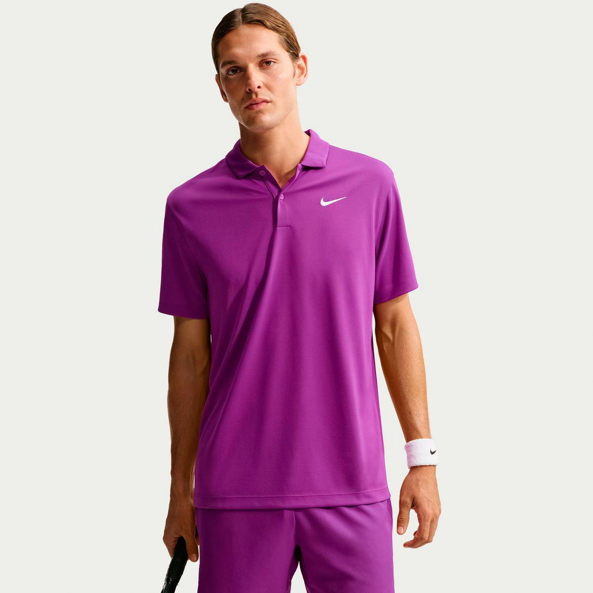 Nike Dri-Fit Victory Court Solid Polo Men - lilac, white
