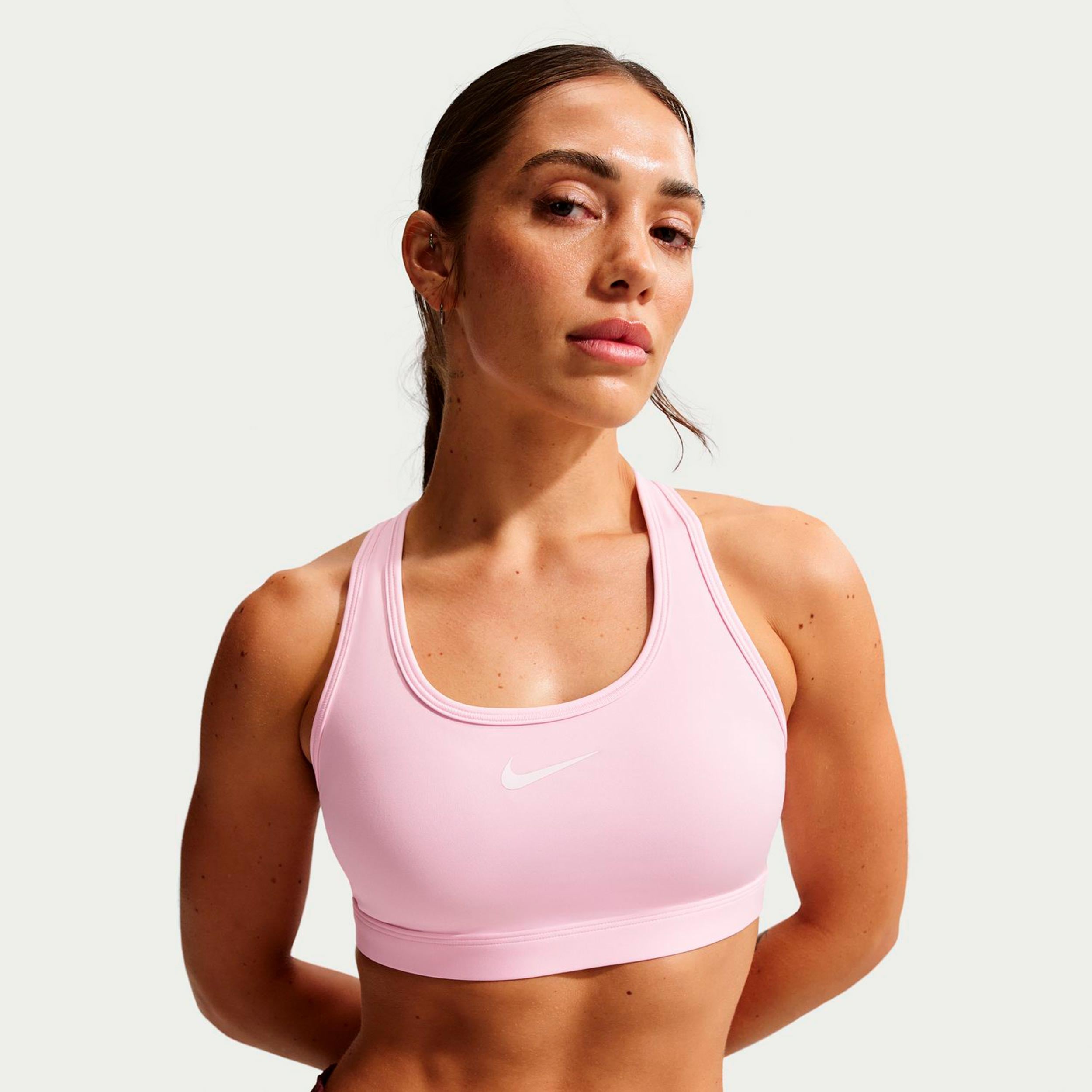 Nike Swoosh Medium Sports bras Women-rose, mauve