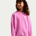 Sportswear Club Fleece Oversized Crew Sweatshirt Kinder-flieder, weiß