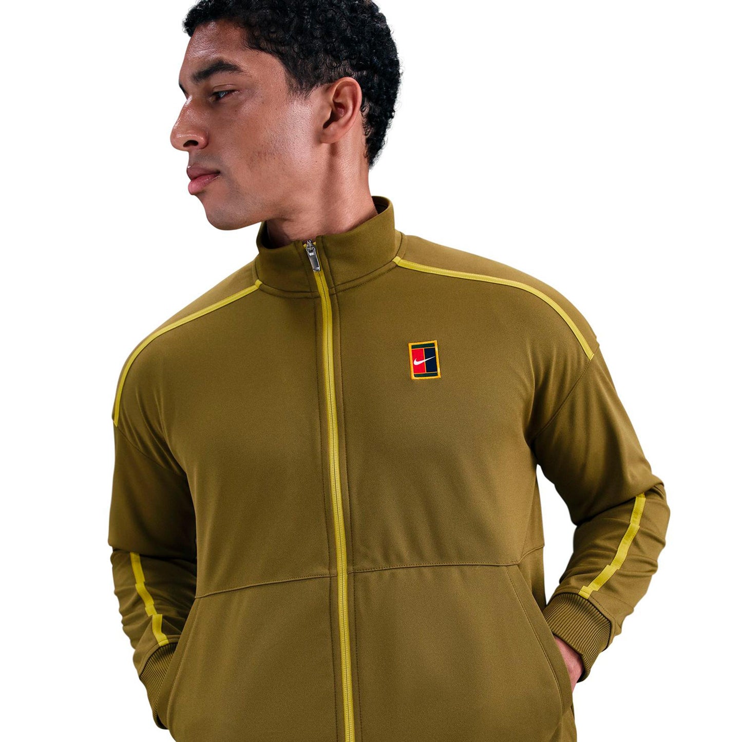Nike Jannik Sinner Court Heritage Trainingsjacke Herren-oliv