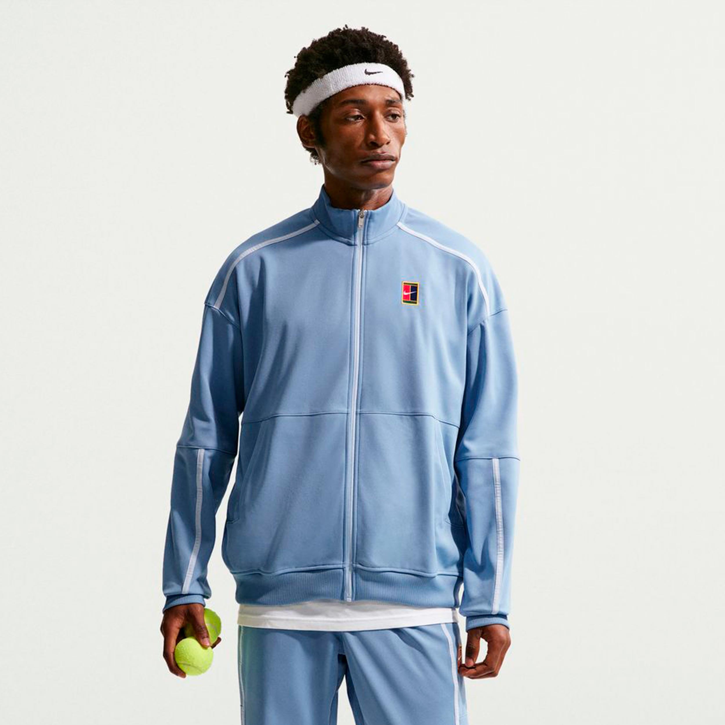 Nike Jannik Sinner Court Heritage Training jacket Men - light blue
