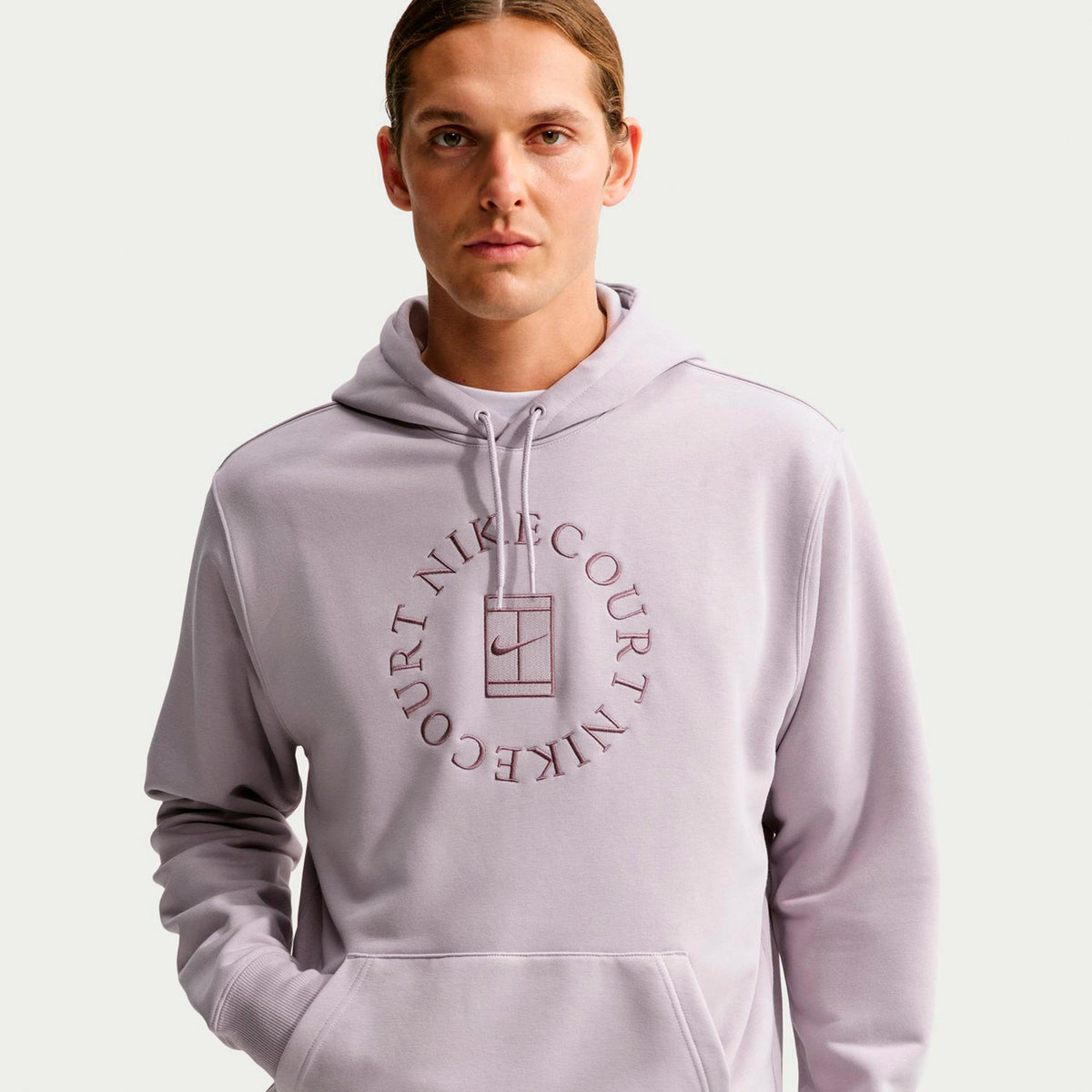 Nike Court Dri-Fit Heritage Hoody Men - grey, lilac