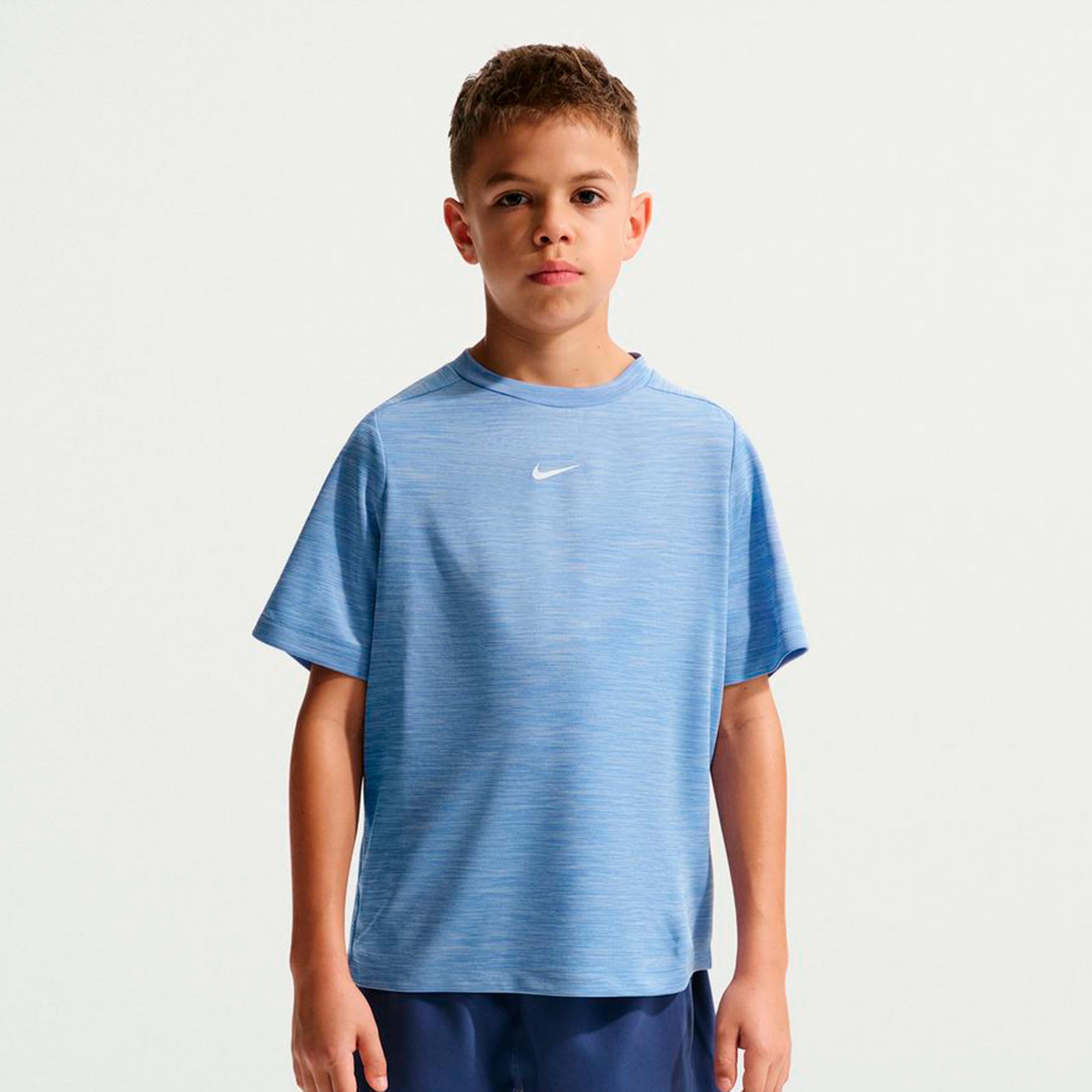 Nike Dri-FIT Multi Heather T-Shirt Kinder - blau, hellblau
