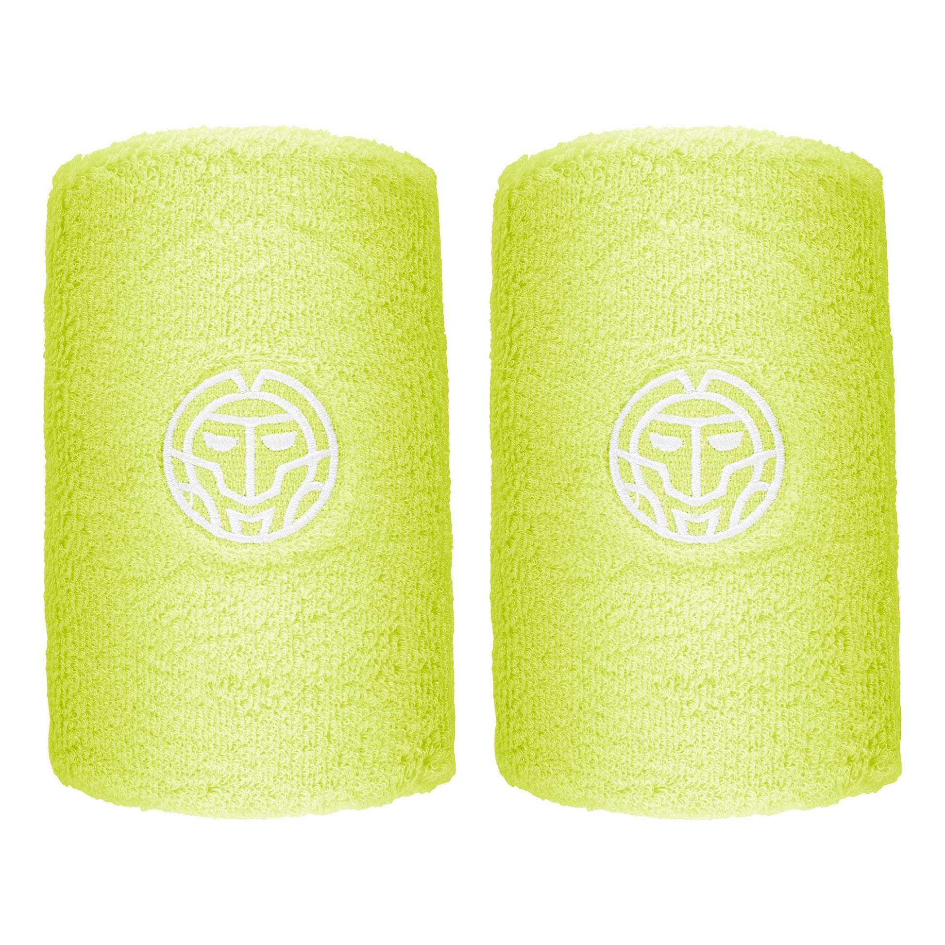 BIDI BADU Night Flash Schweißband 2er Pack Unisex - neongelb, weiß