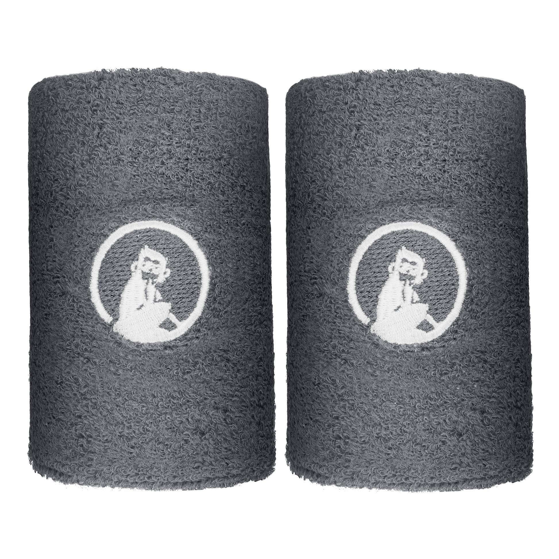 Quiet Please Wristband 2 Pack long - dark grey, white