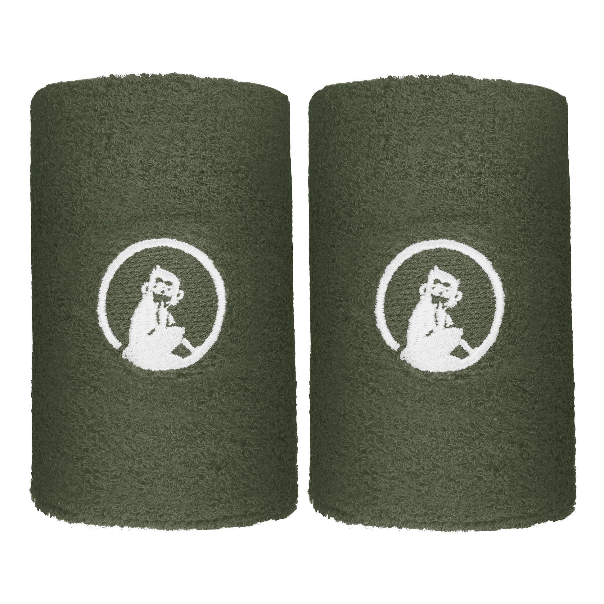 Quiet Please Memories Faded Memories Schweißband 2er Pack Unisex - dunkelgrün