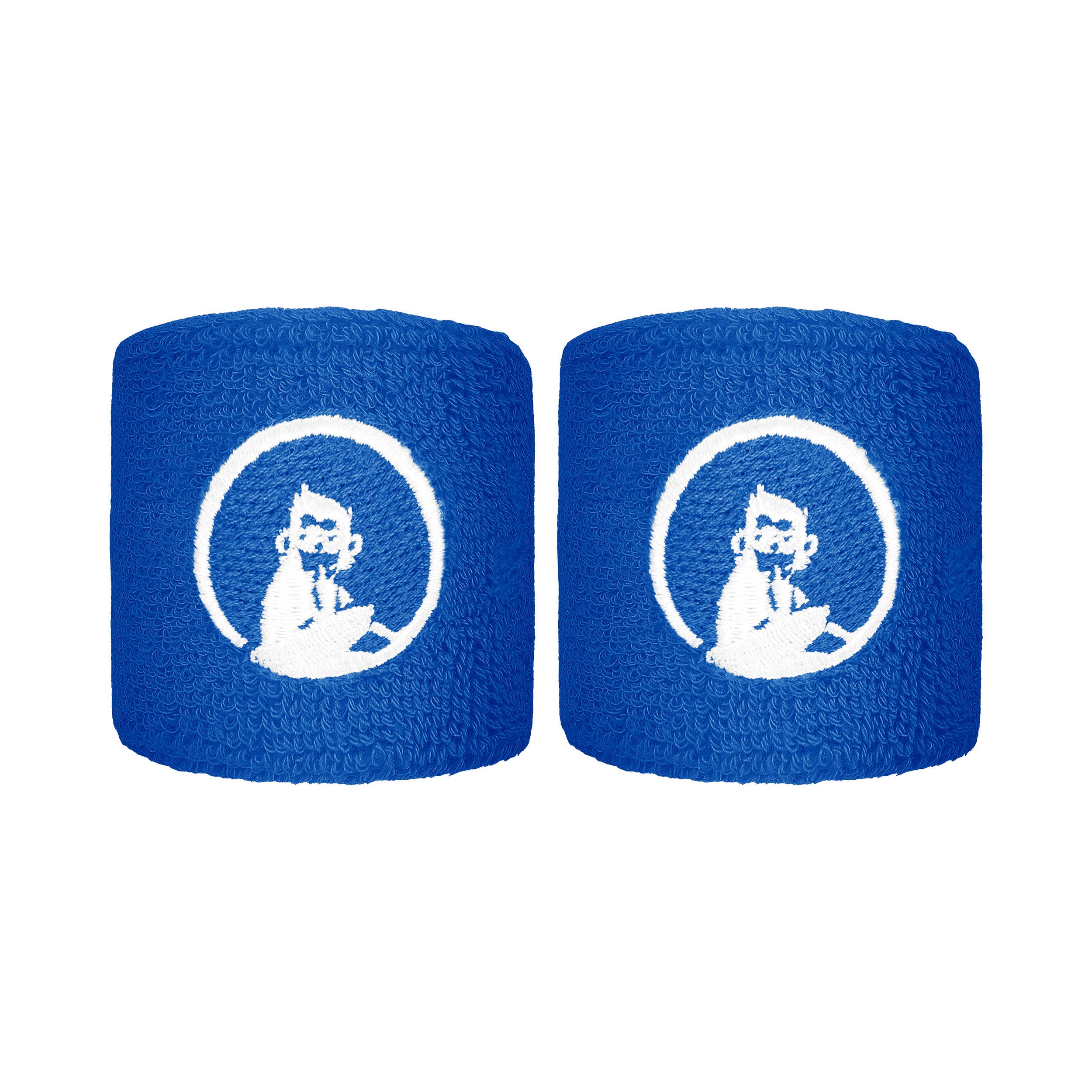 Quiet Please Wristband 2 Pack short - blue, white