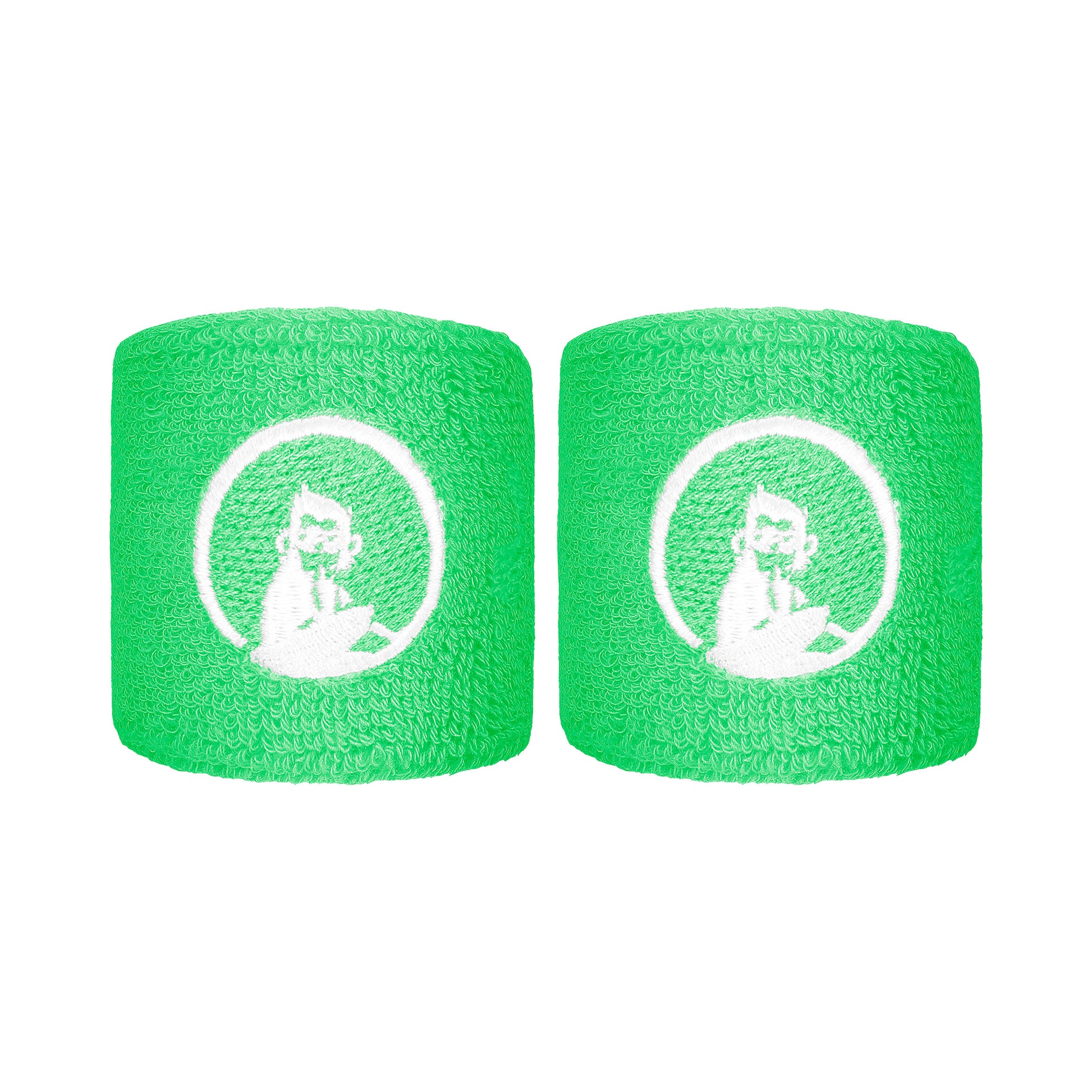 Quiet Please Wristband 2 Pack short - green, white