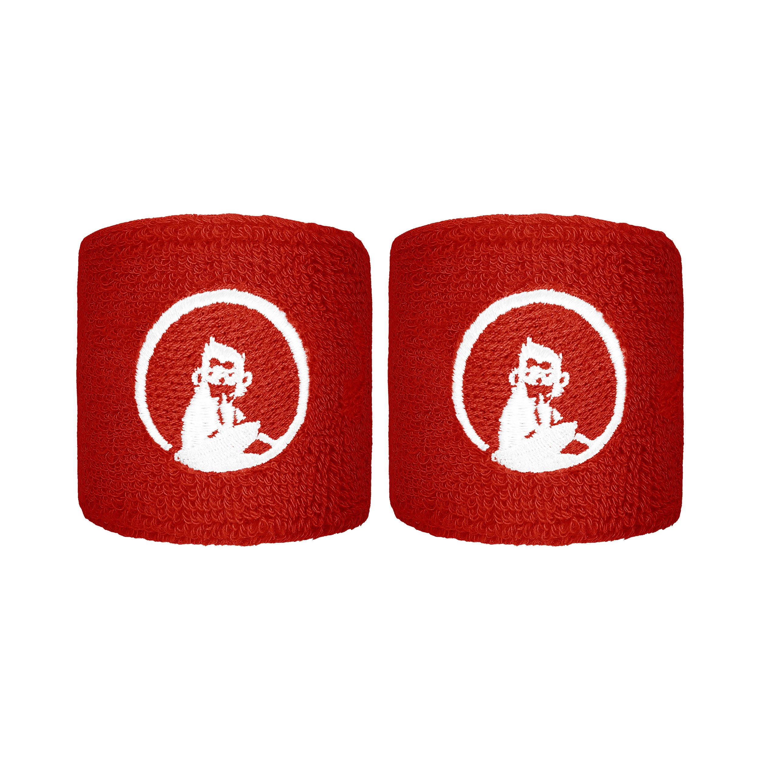 Quiet Please Wristband 2 Pack short - red, white