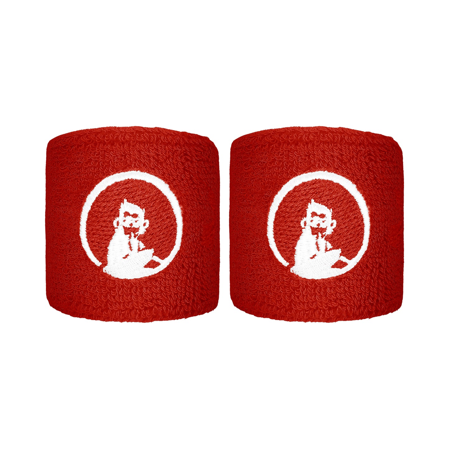 Quiet Please Wristband 2 Pack short - red, white
