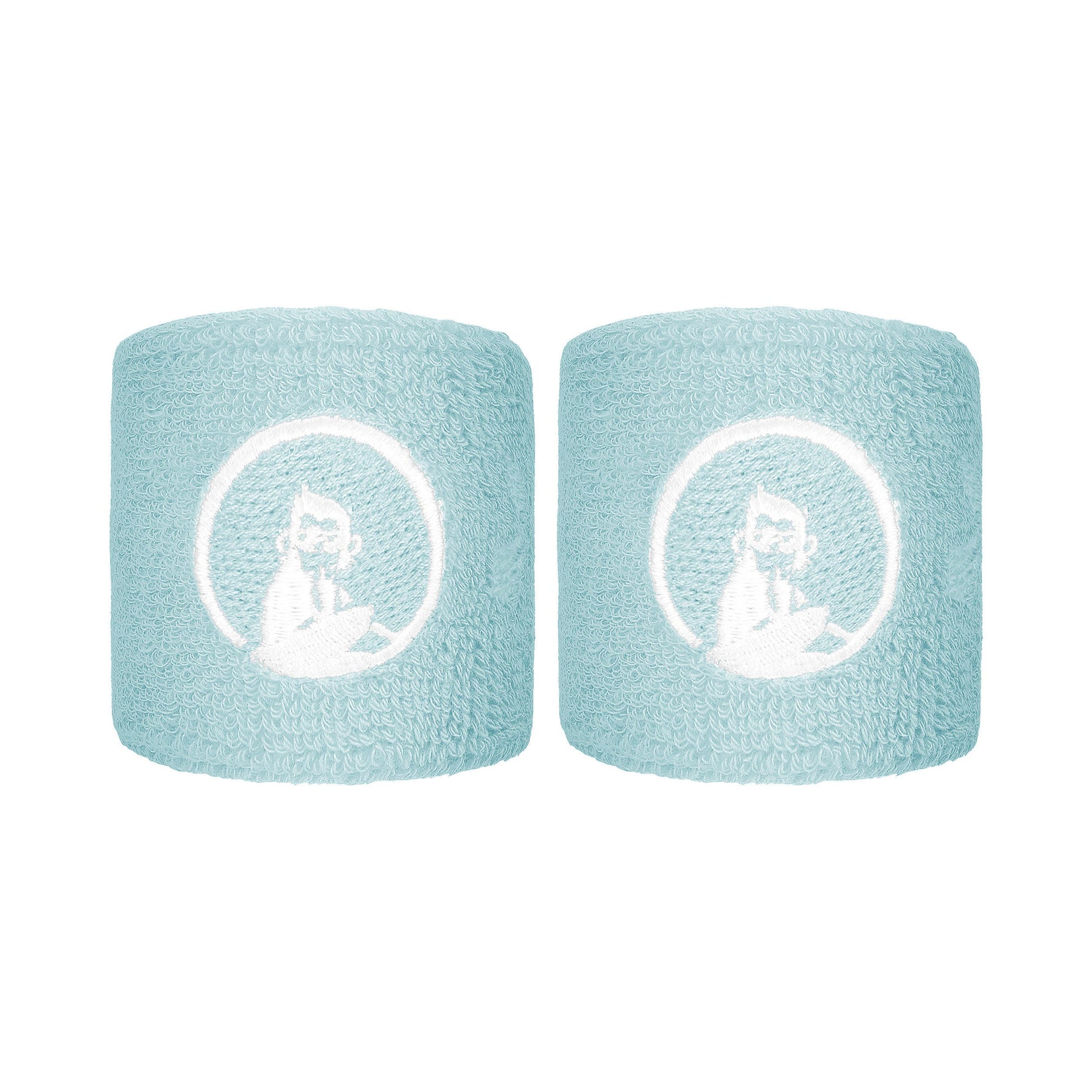 Quiet Please Memories Faded Memories Wristband 2 Pack Unisex - light blue