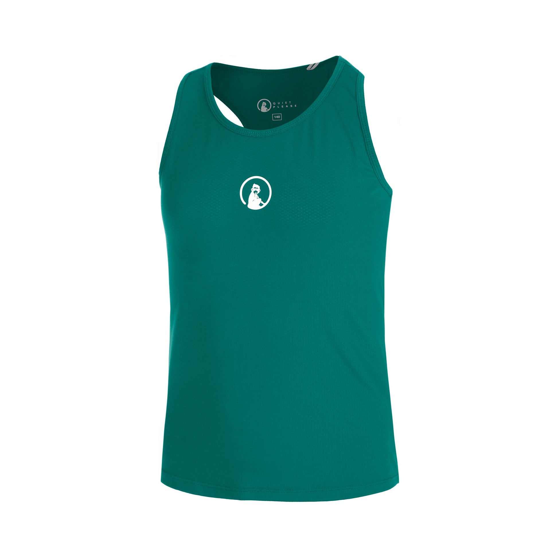 Quiet Please Racerback Tank-Top Mädchen-grün