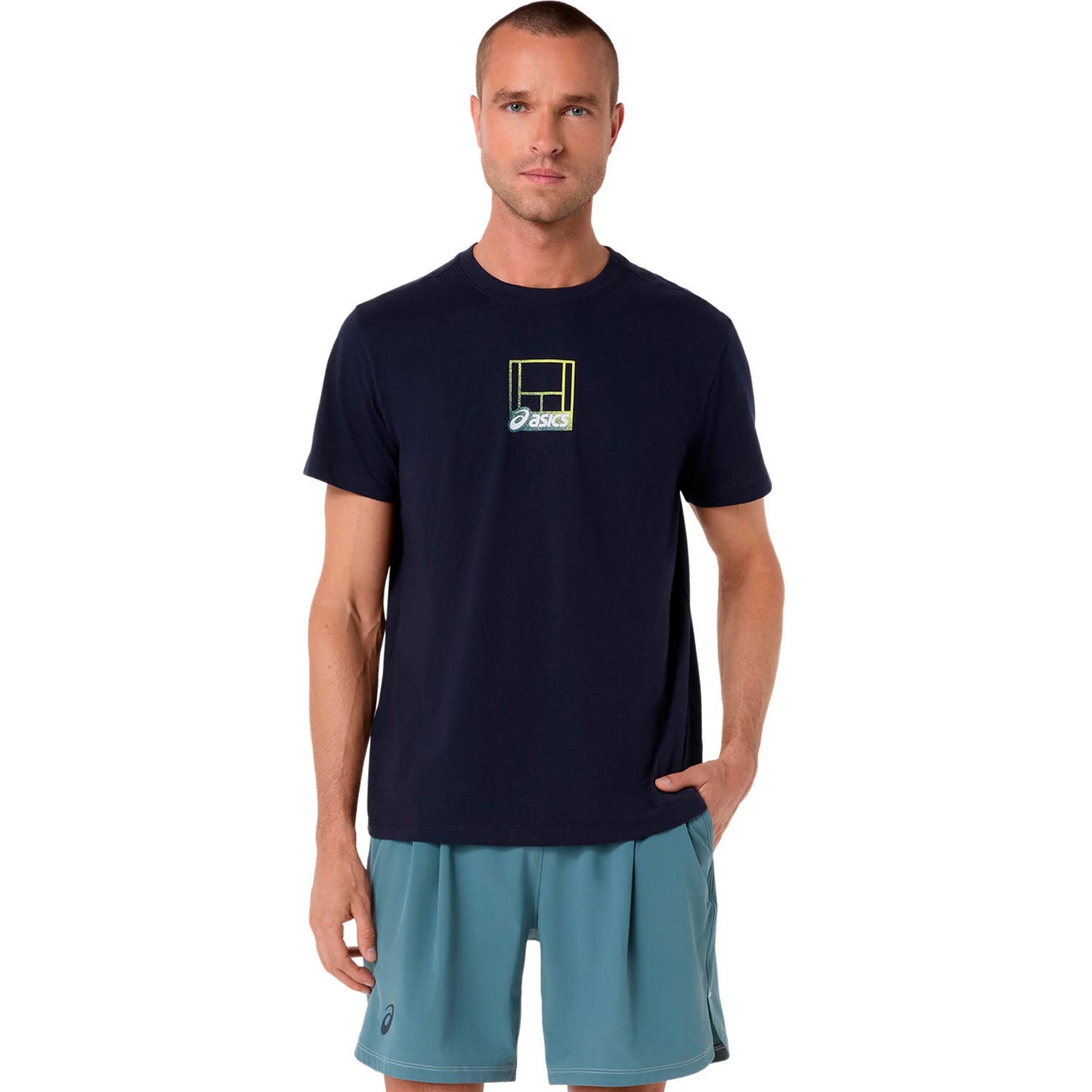 ASICS Court Core Graphic T-Shirt Men-dark blue