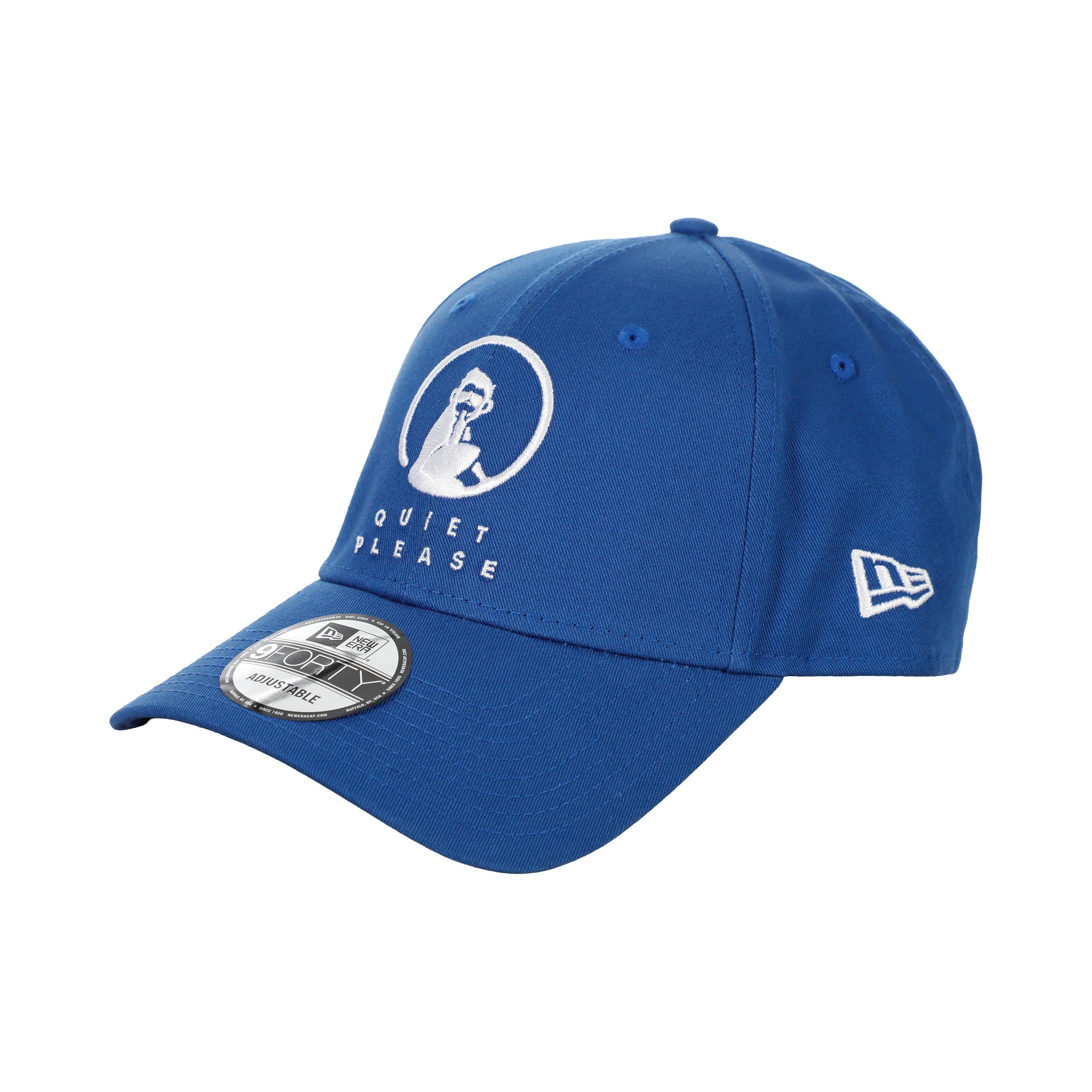 Quiet Please New Era Core 9 Forty Cap Unisex-blue, white