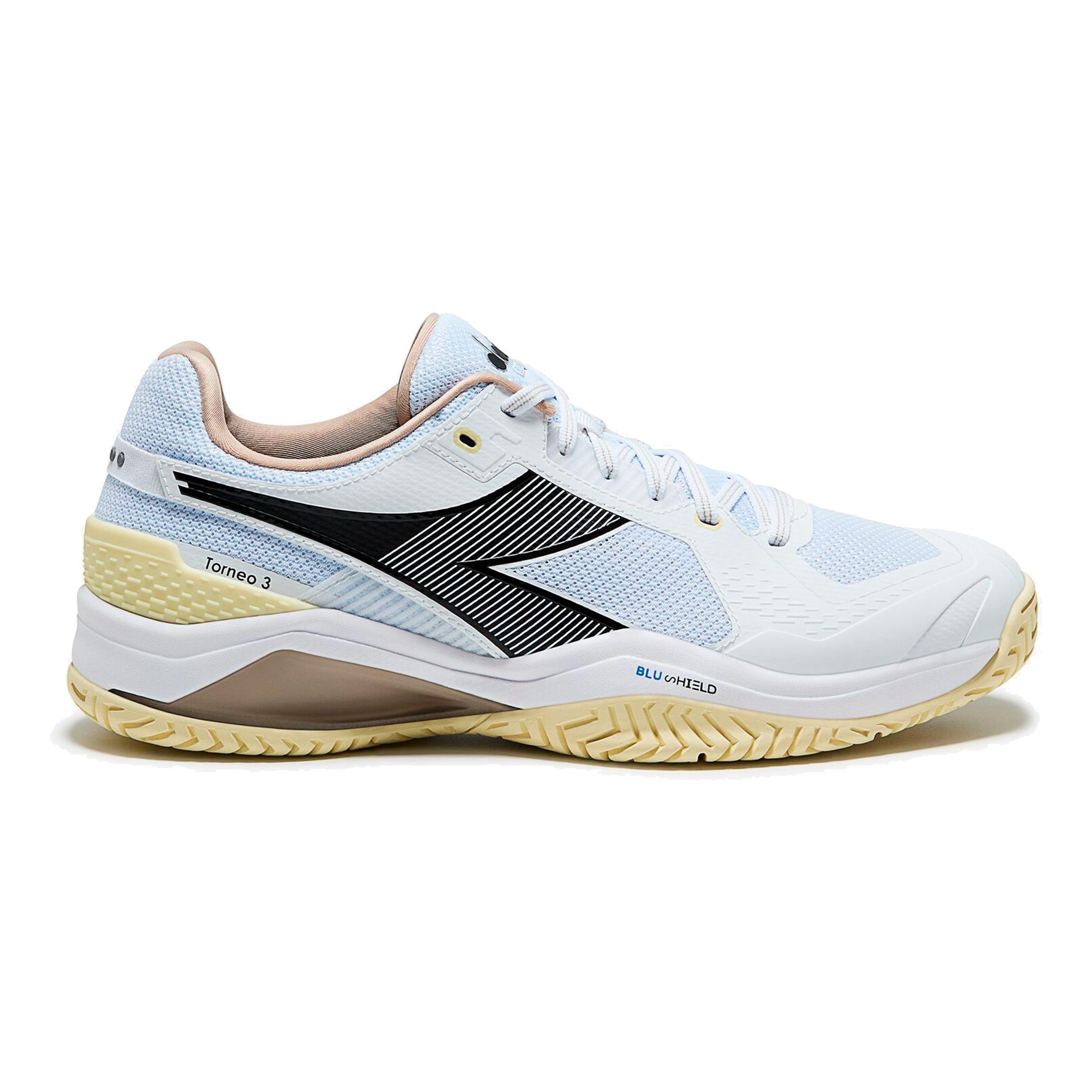Diadora Blushield Torneo 3 All court shoe Men - light blue, black