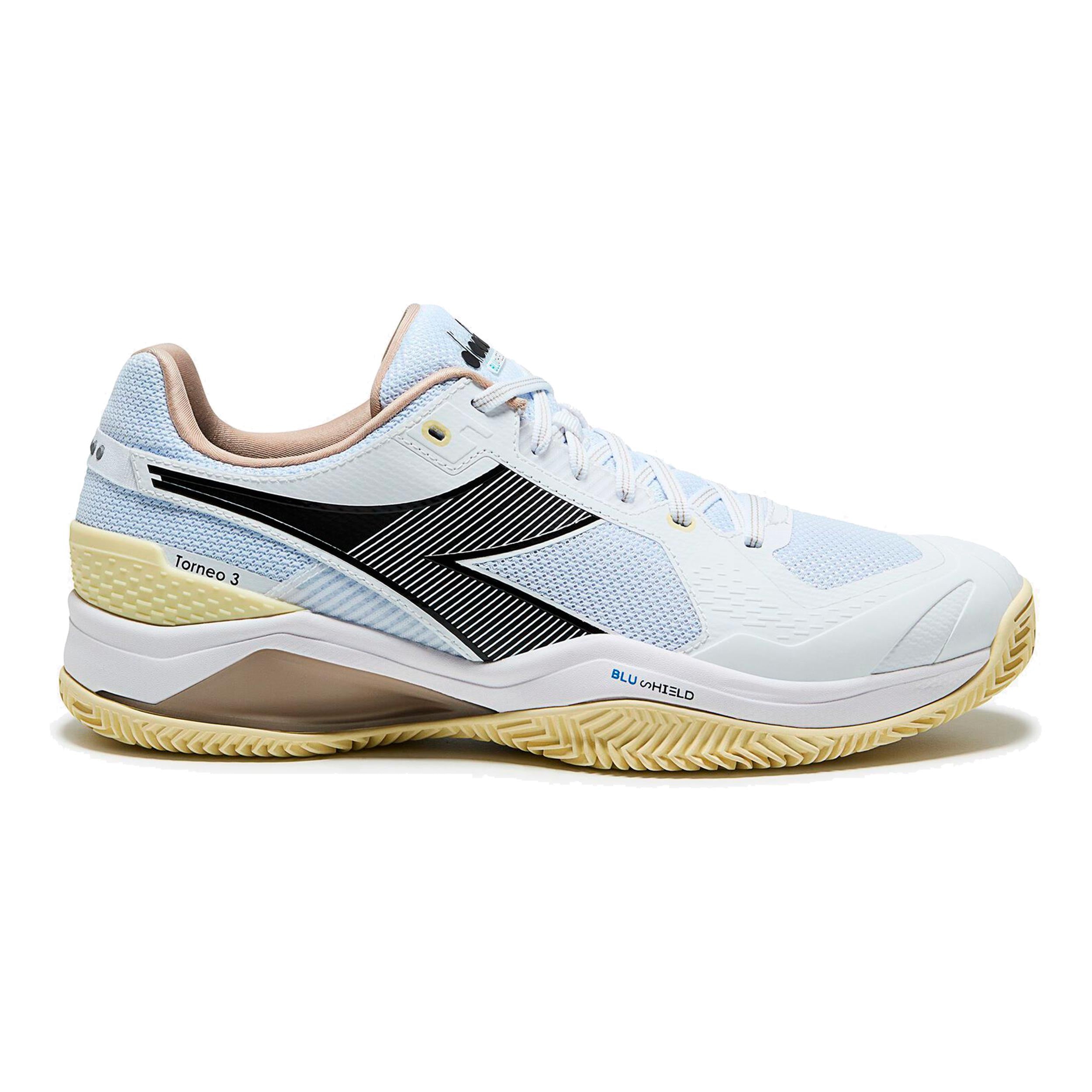 Diadora Blushield Torneo 3 Clay court shoe Men - light blue, beige