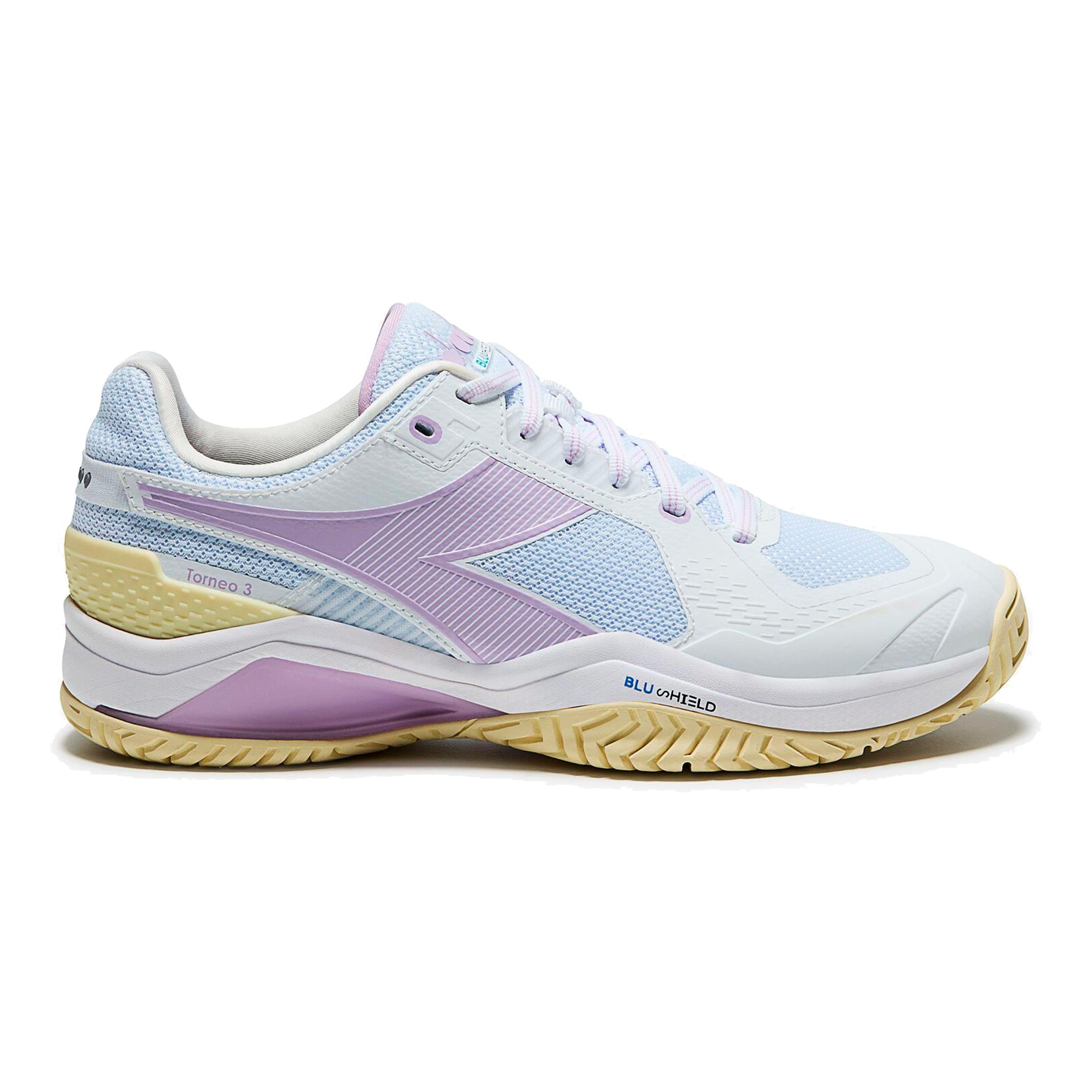Diadora Blushield Torneo 3 All court shoe Women - white, lilac
