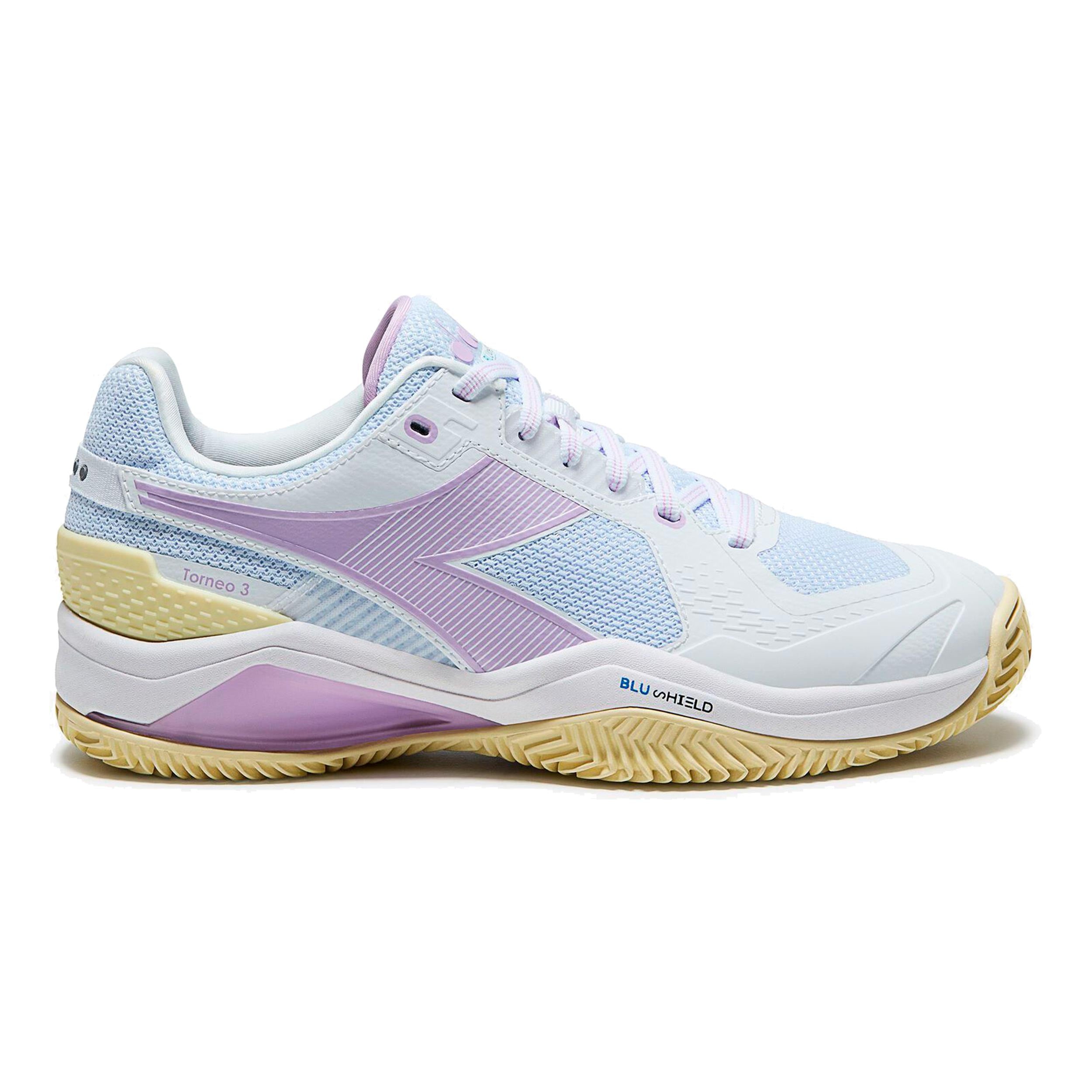Diadora Blushield Torneo 3 Clay court shoe Women - white, lilac