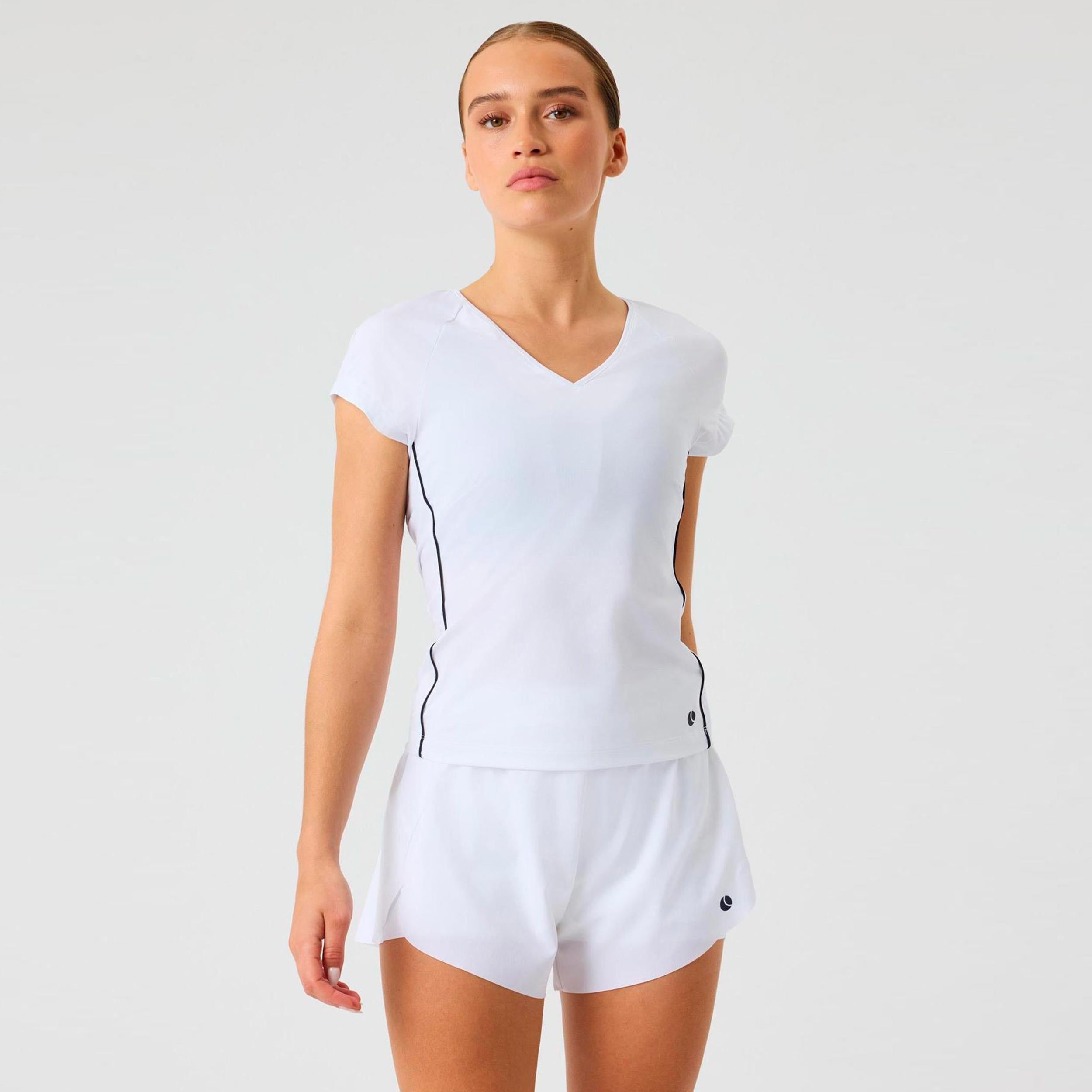 Björn Borg Ace V-Neck T-Shirt Women - white