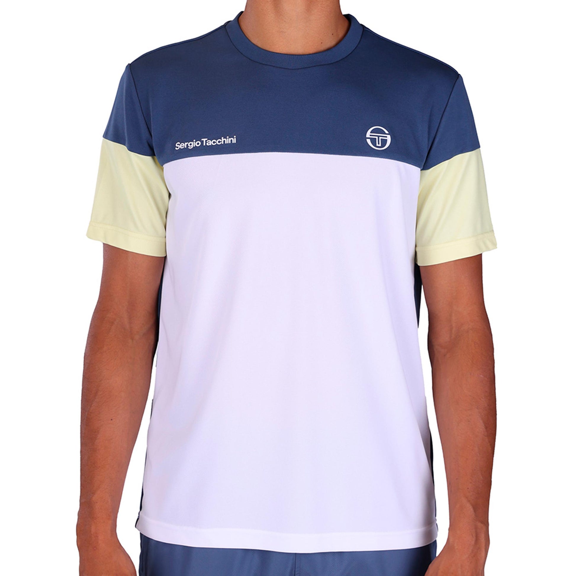 Sergio Tacchini Prave T-Shirt Herren - blaugrau, weiß