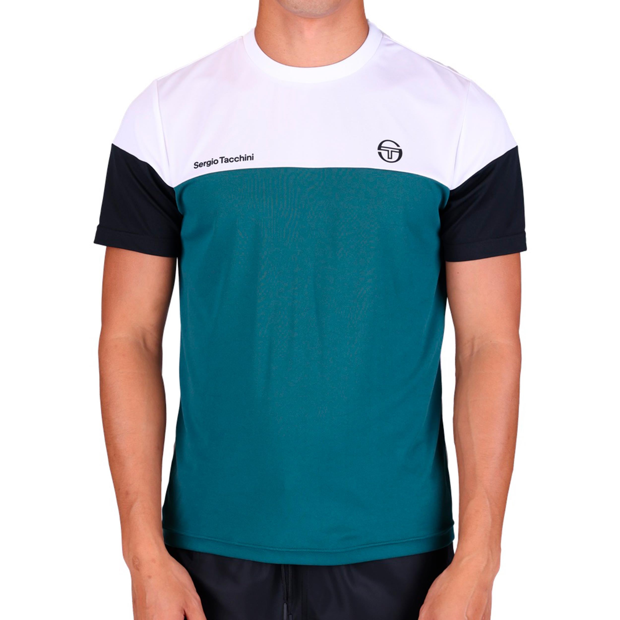 Sergio Tacchini Prave T-Shirt Herren - weiß, petrol