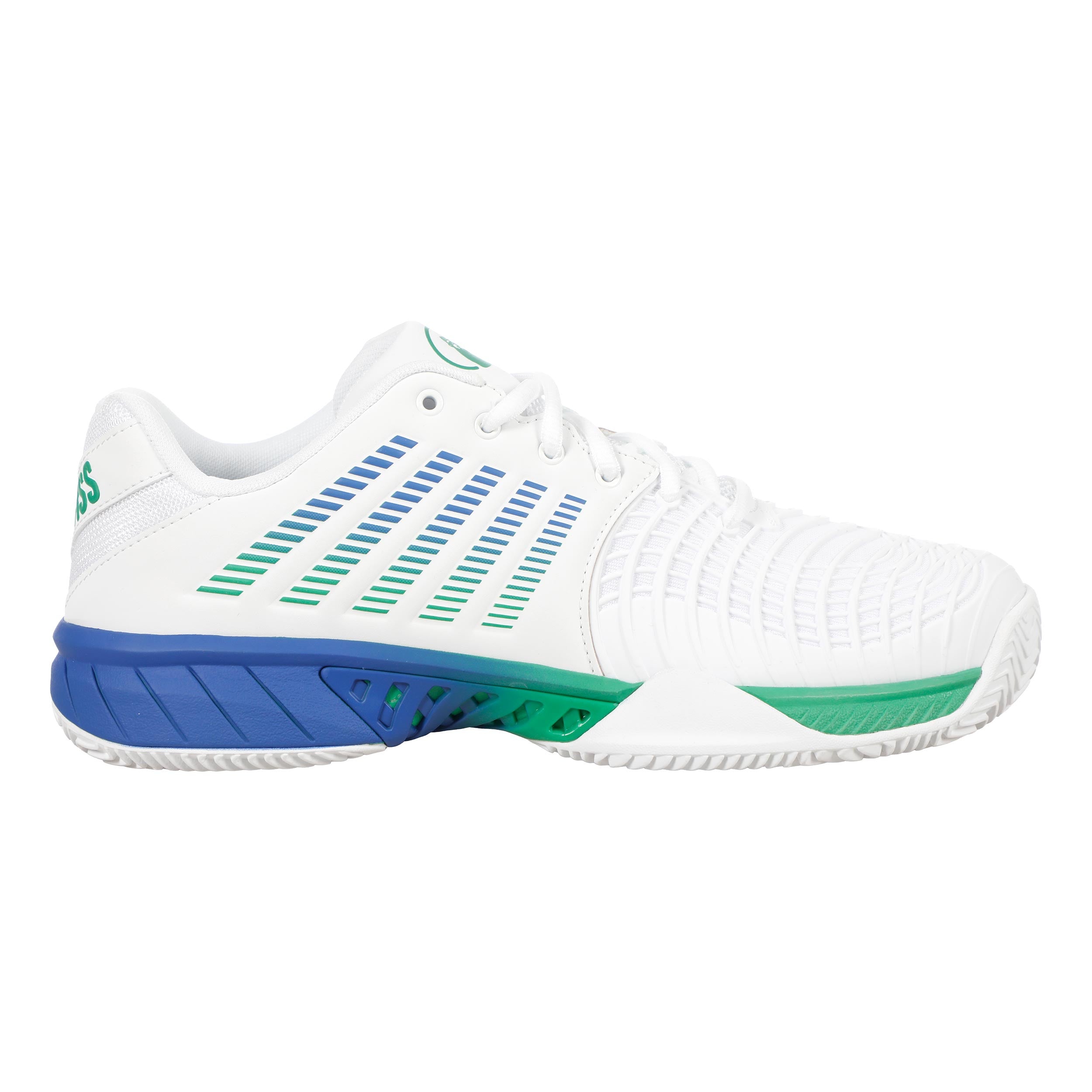 K-Swiss Express Light 3 x Quiet Please Sandplatzschuh Herren - weiß, grün