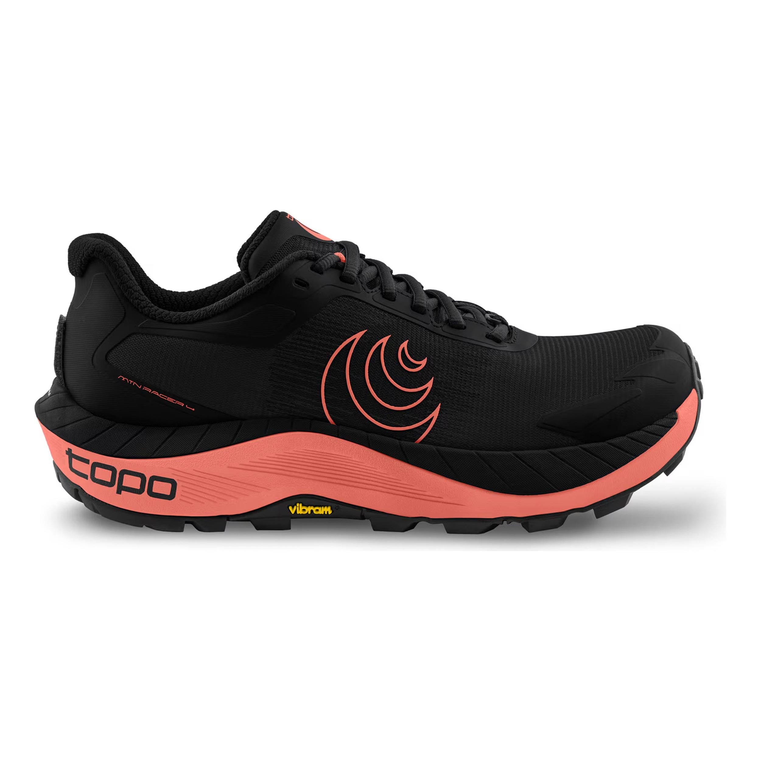 TOPO ATHLETIC MTN Racer 4 Trail running shoe Women - black, coral