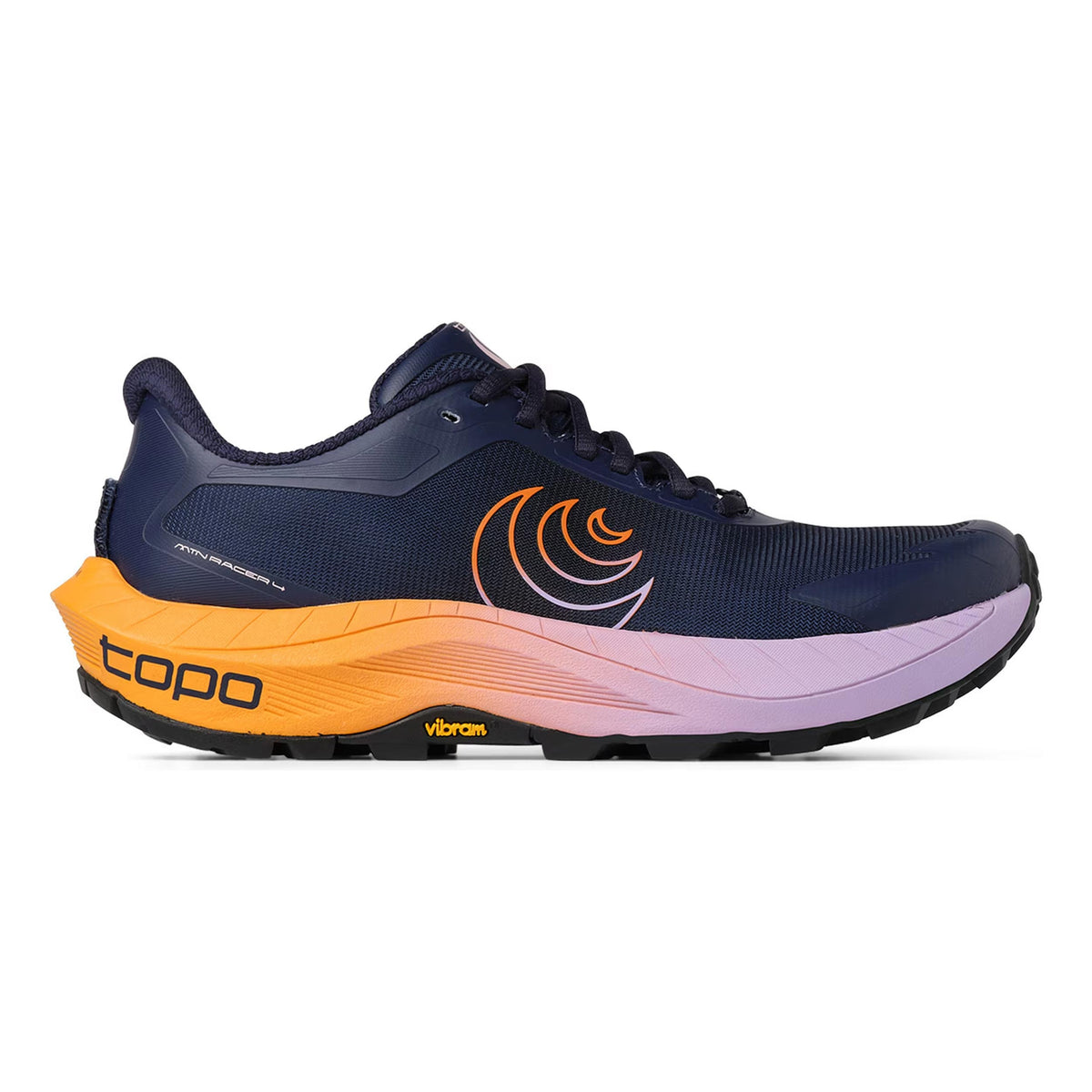 TOPO ATHLETIC MTN Racer 4 Trailschuh Damen - dunkelblau, orange
