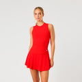 Ace Pocket Ribbed Tank Top Women - red