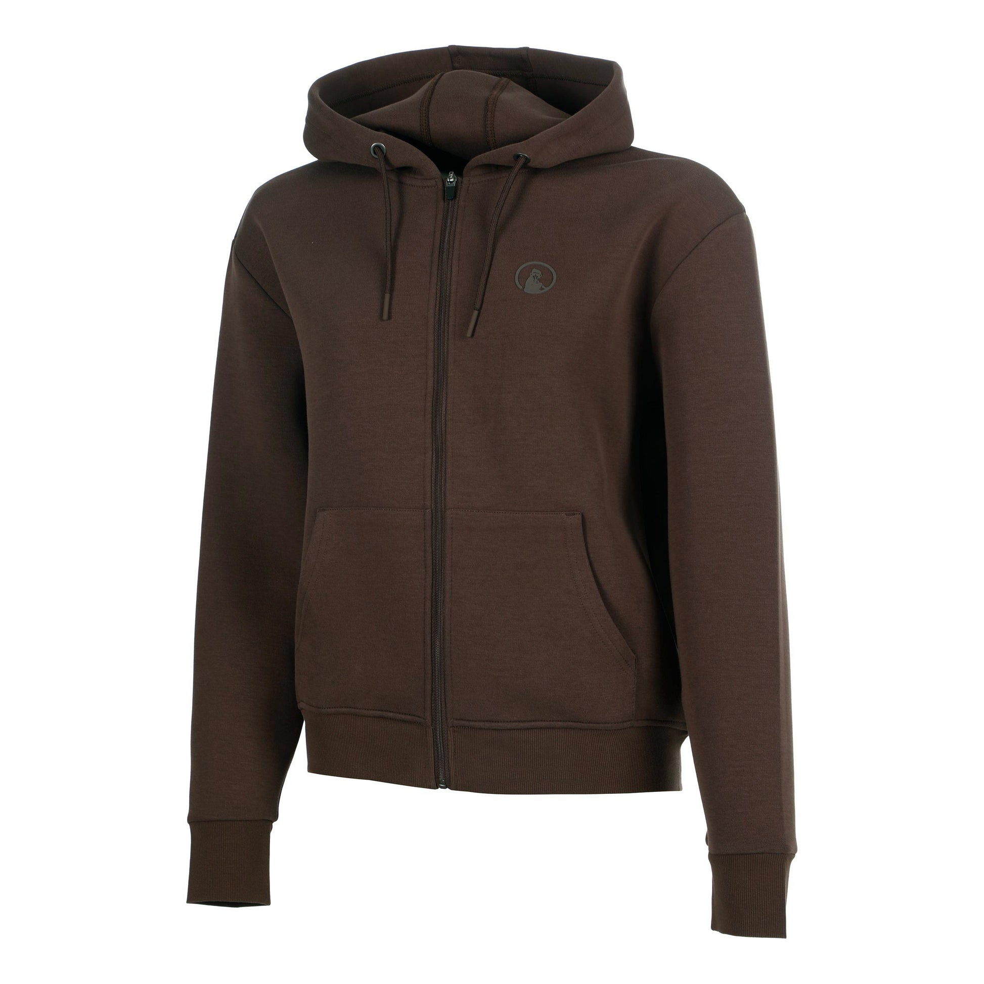 Quiet Please Memories Core Zip W Zip Hoodie Women - brown