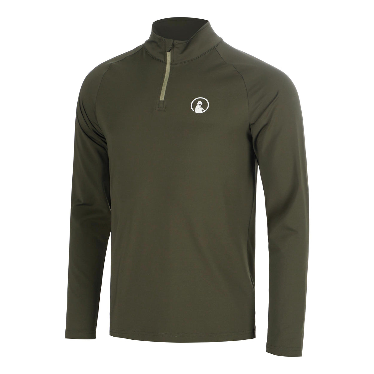 Quiet Please Memories Big Serve 1/4 Zip Longsleeve Herren - dunkelgrün