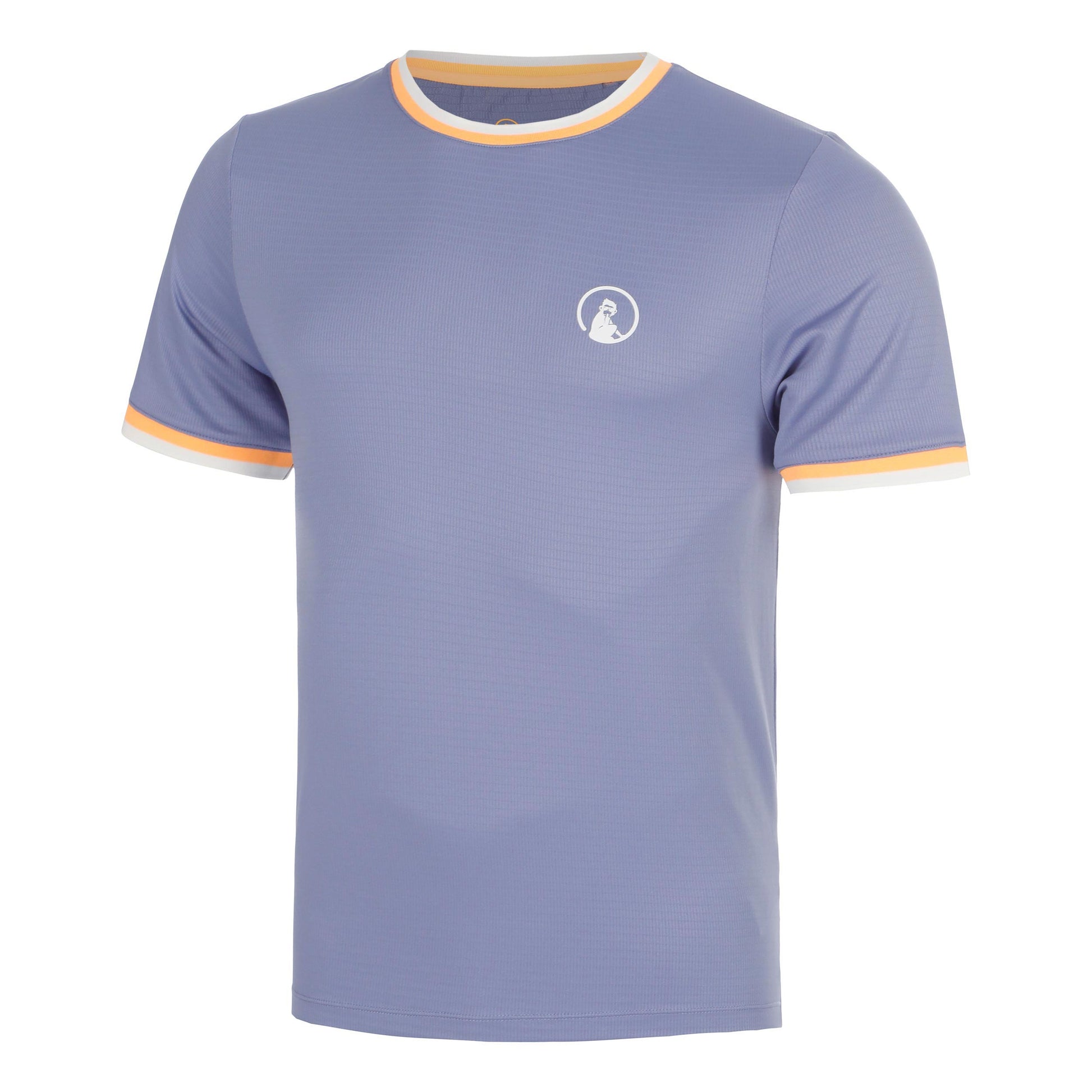 Quiet Please Glow Break Ringer T-Shirt Men - blue