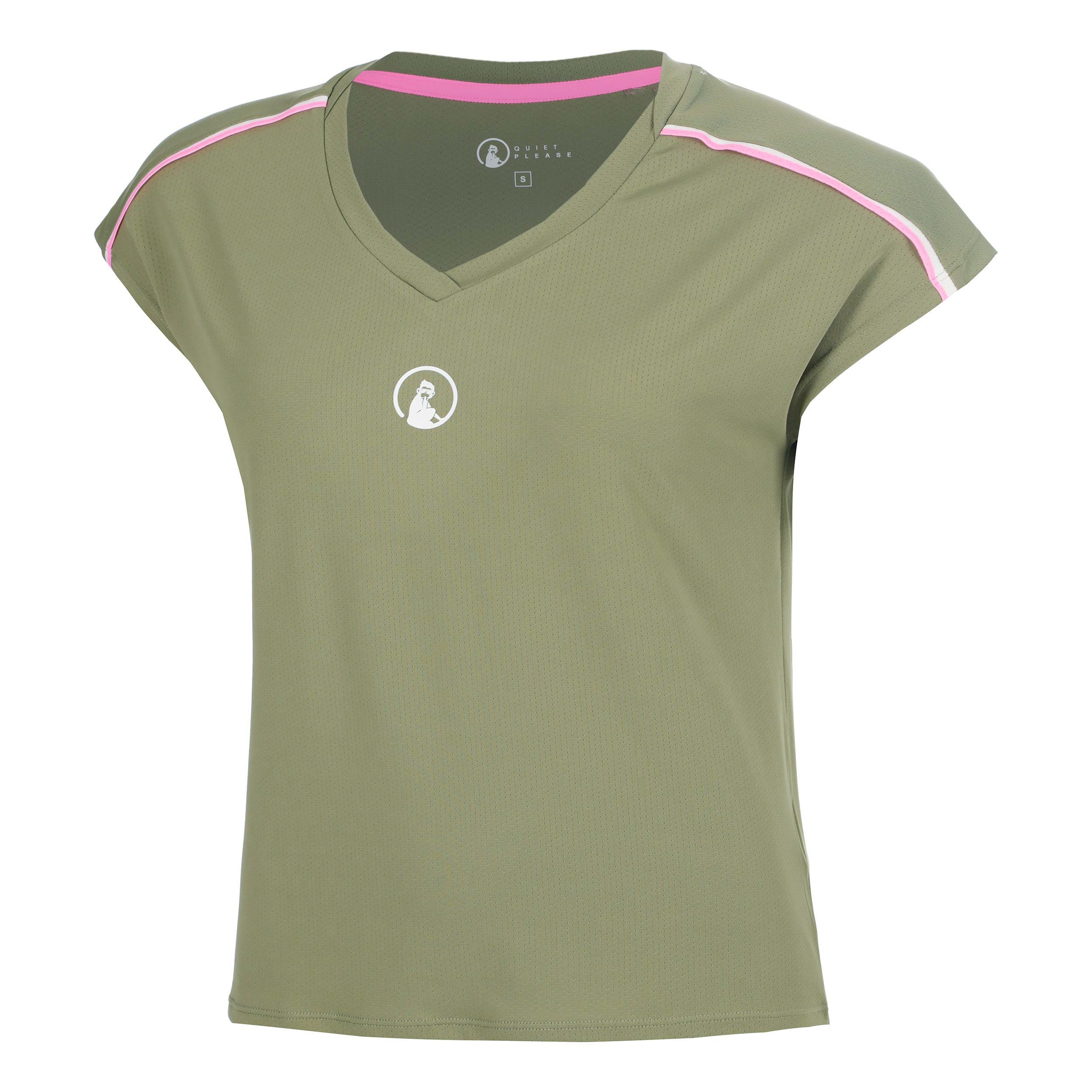 Quiet Please Memories Volley T-Shirt Damen - khaki