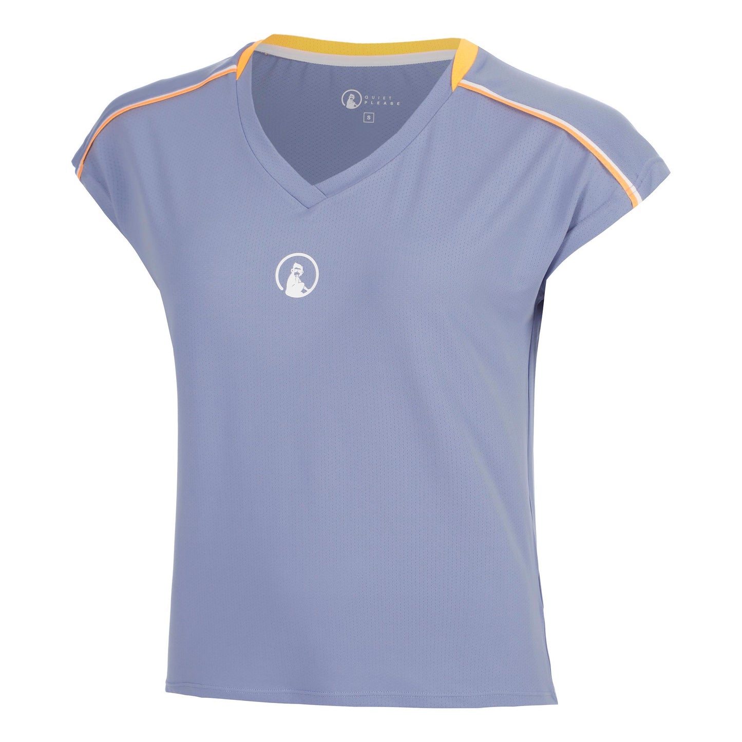 Quiet Please Glow Volley T-Shirt Damen - blau