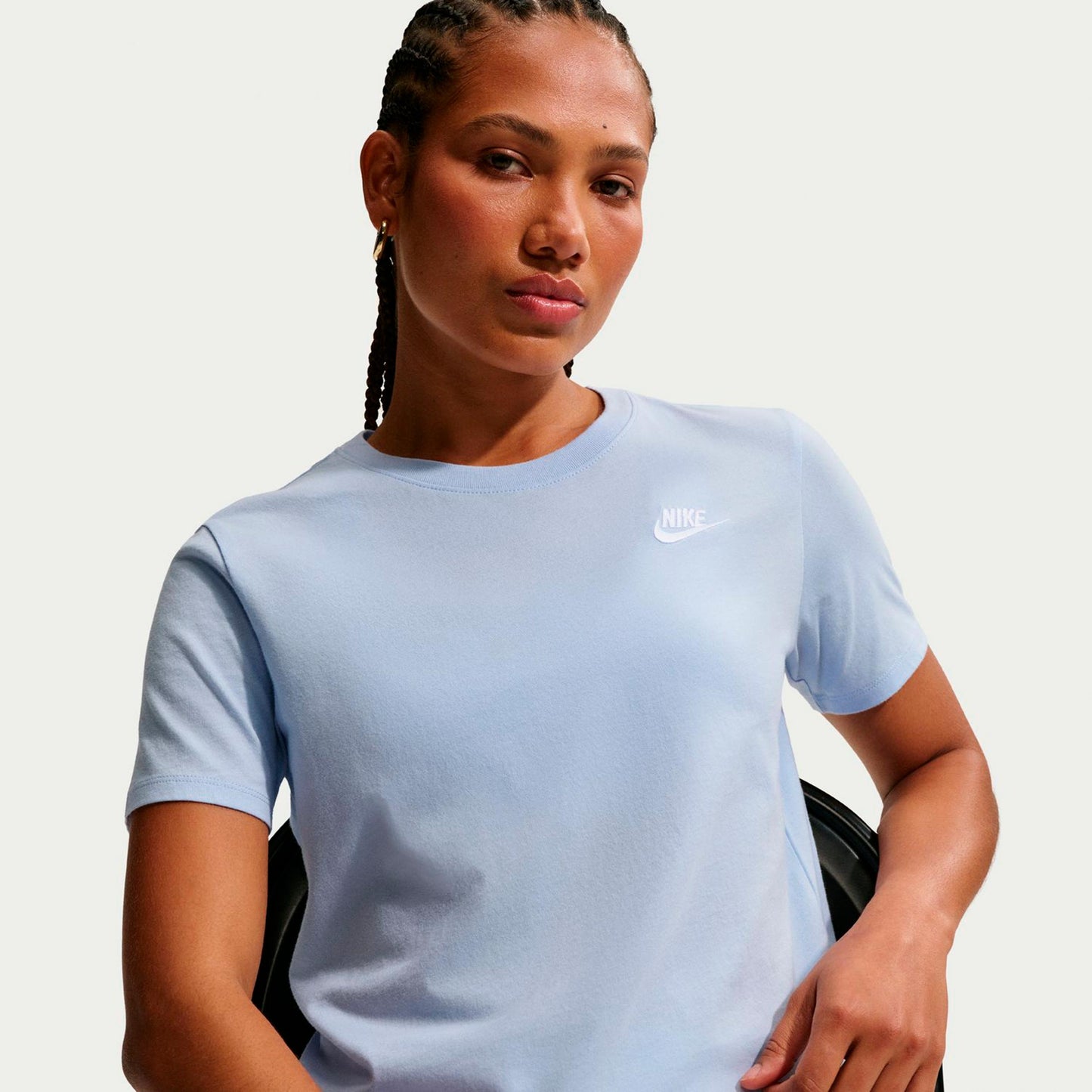 Nike New Sportswear Club T-Shirt Damen - blaugrau