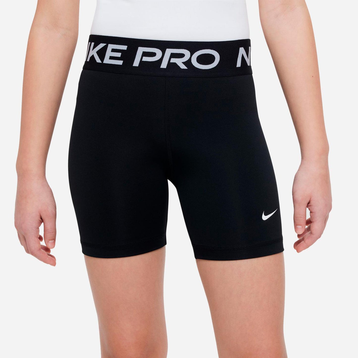 Nike Dri-Fit Pro 5in Ballshorts Mädchen - schwarz, weiß
