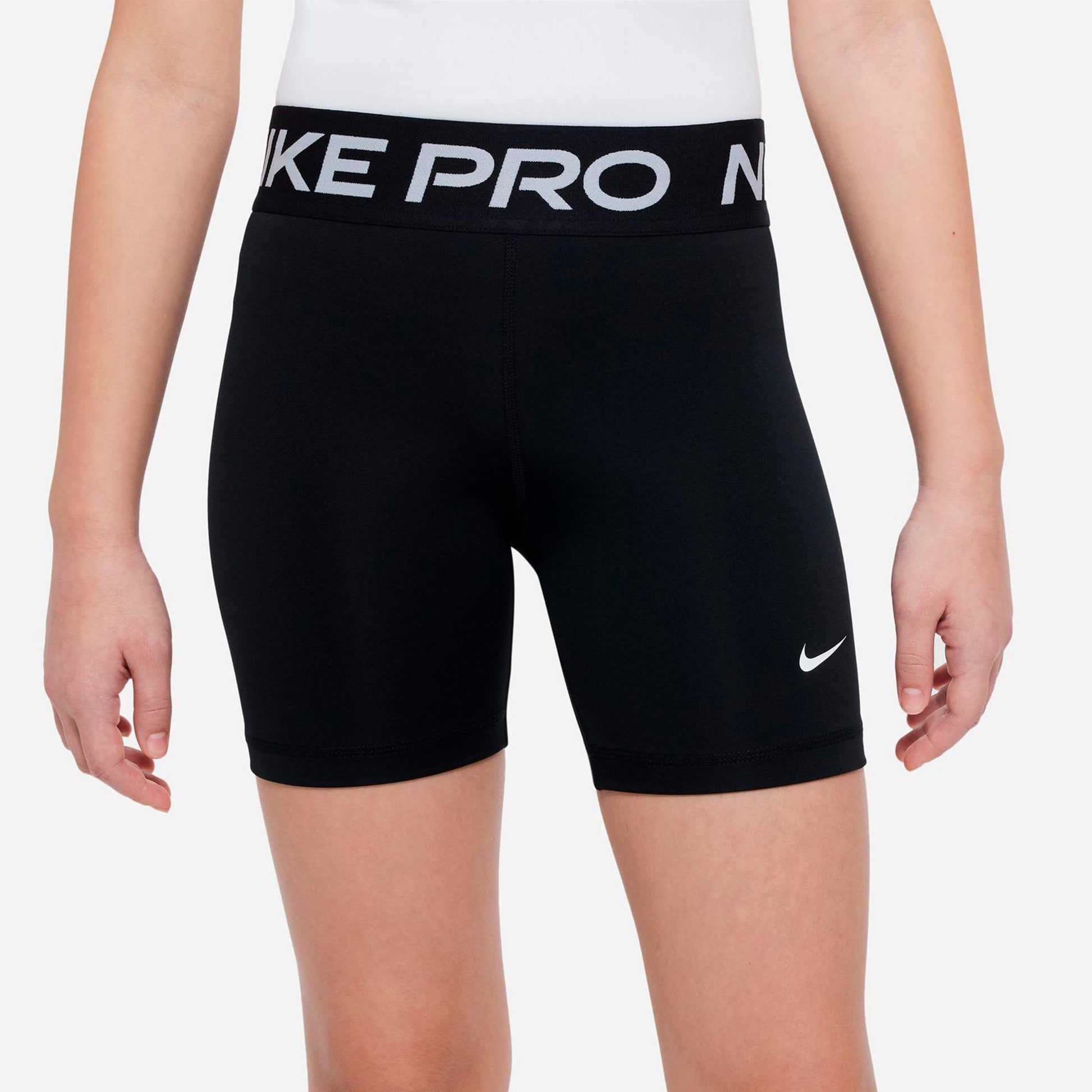 Nike Dri-Fit Pro 5in Ballshorts Mädchen - schwarz, weiß