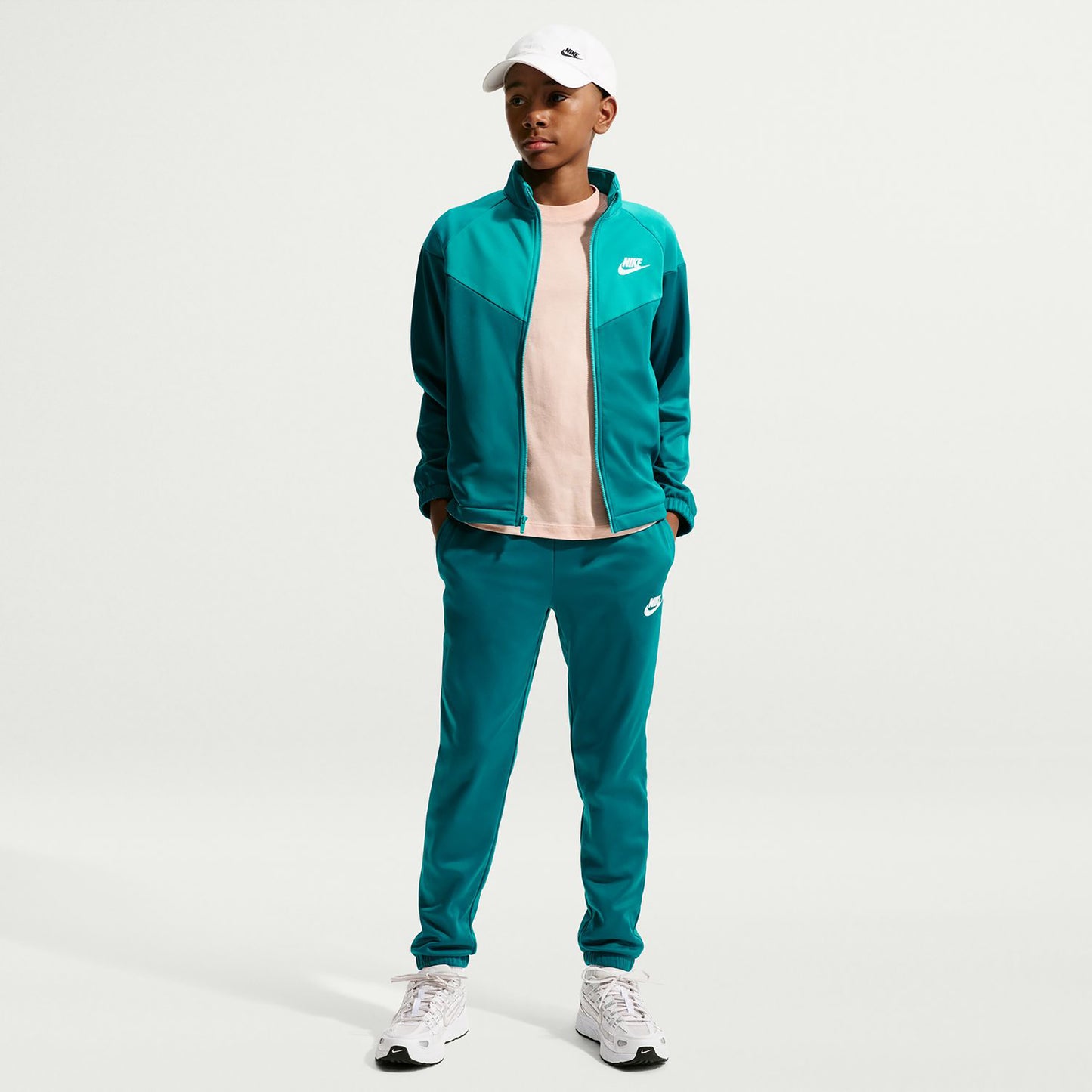 Nike Dri-Fit Full-Zip Tracksuit Kids - petrol, turquoise